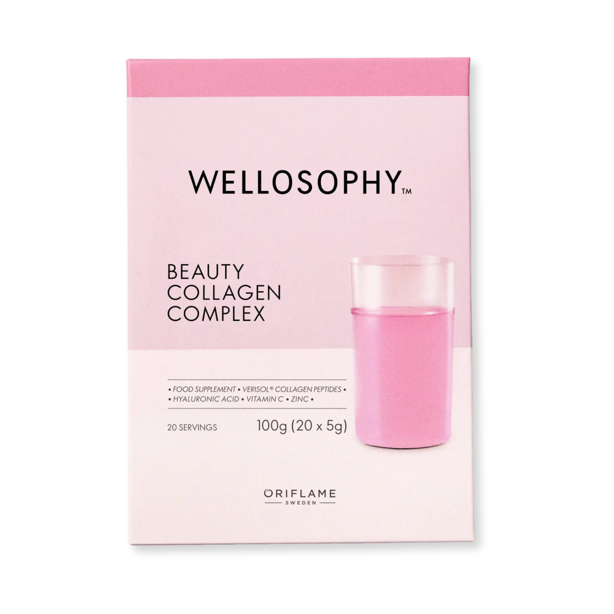 Suplemento de colágeno Wellosophy de Oriflame.