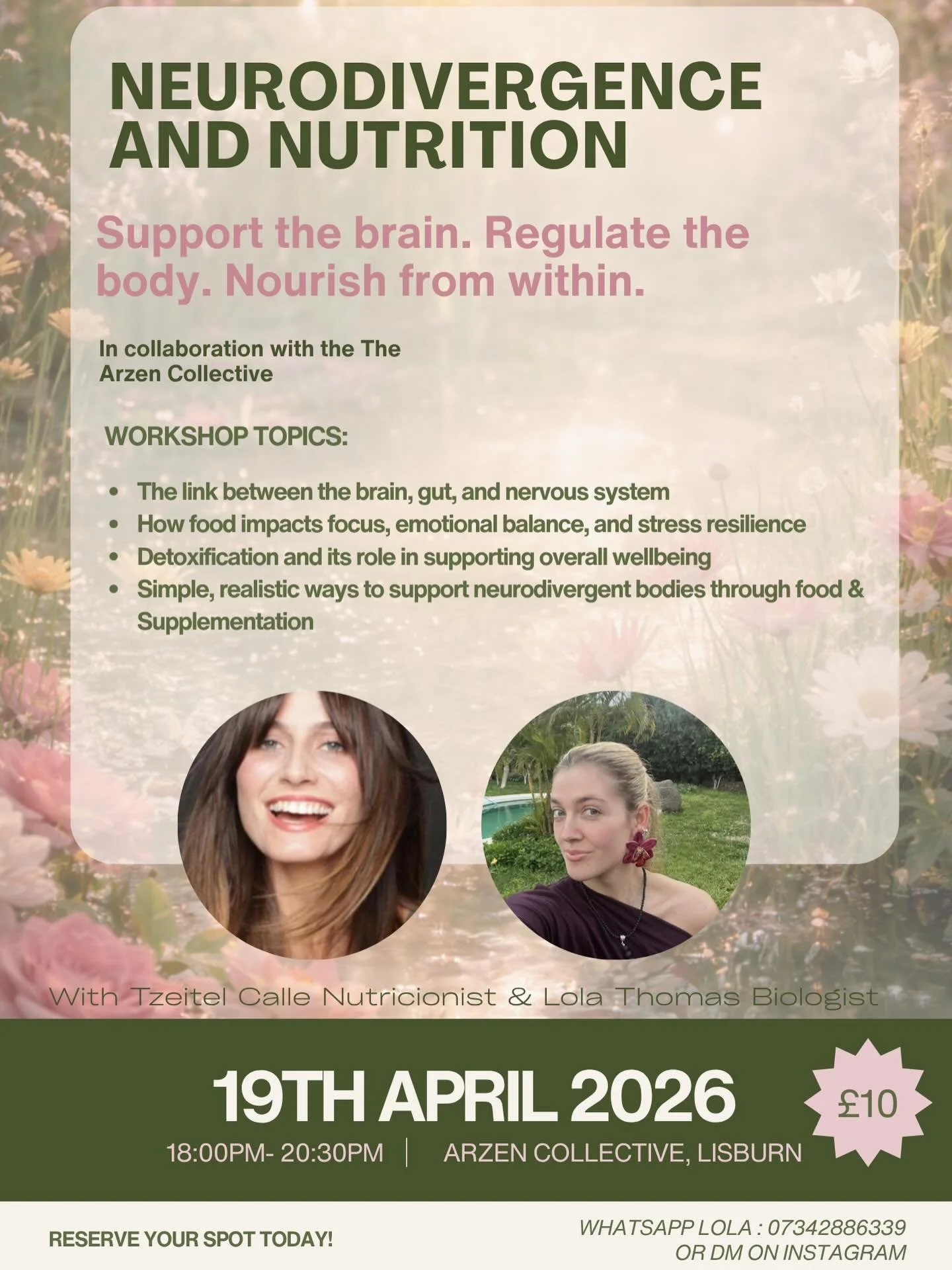 So happy to welcome you all to a workshop @sublima_health &amp; me our hosting in collaboration with the Arzen collective. If you would like to attend just send me a message or dm me directly 🌿🌸