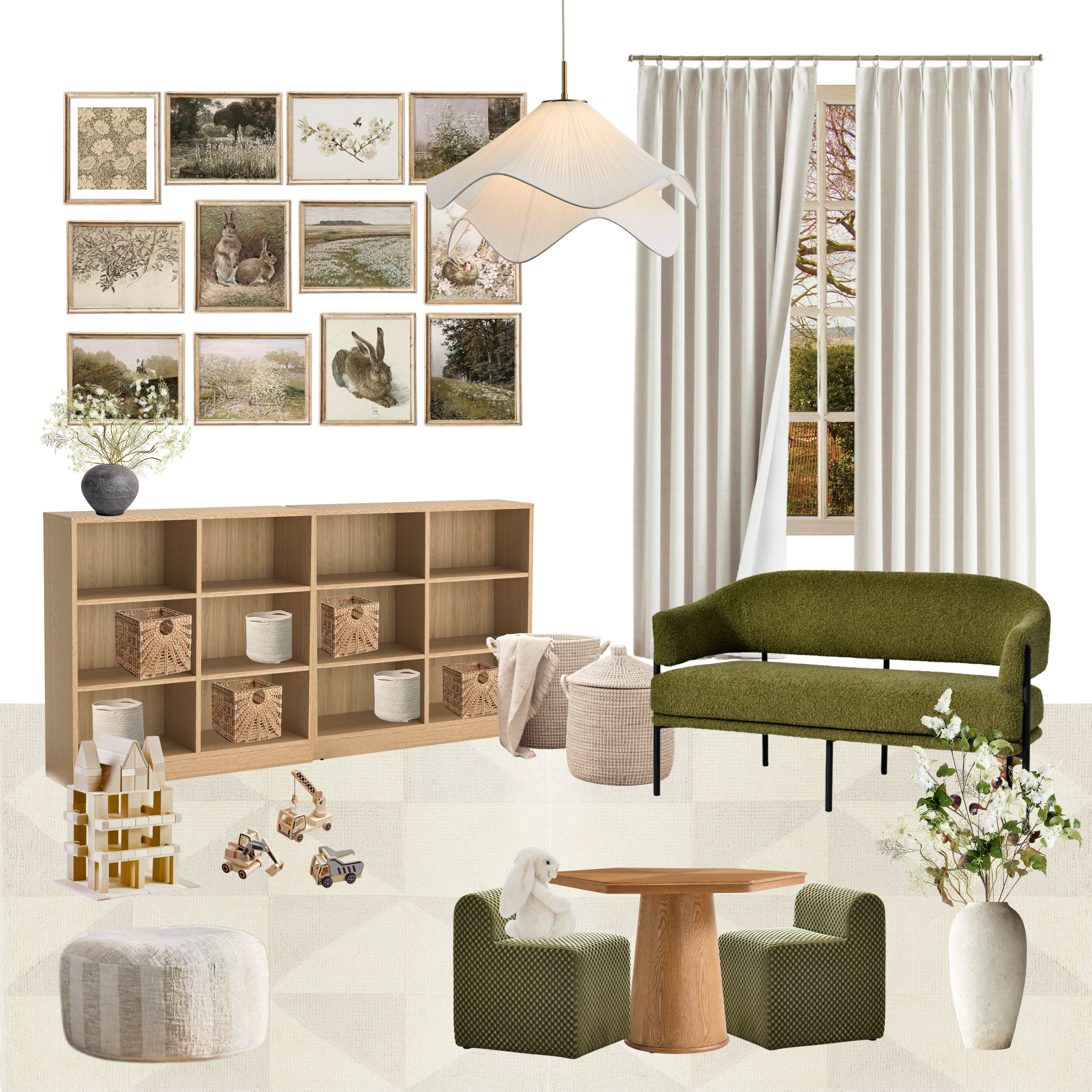 Beatrix Potter Playroom Mood Board & Shopping List (Digital Download)