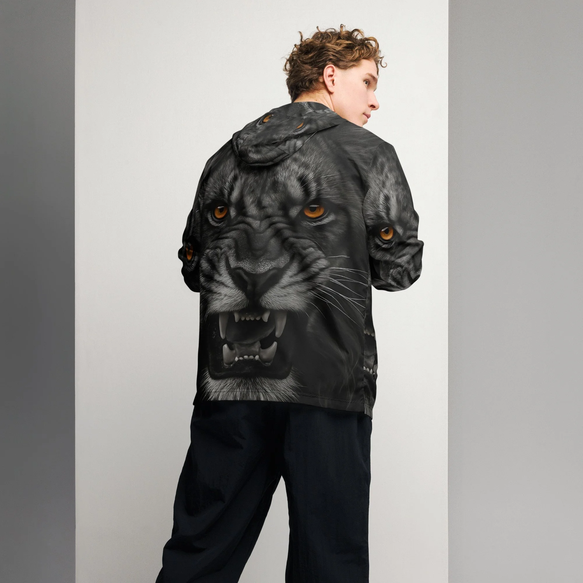 Nightborne Gaze — All-Over Print Windbreaker