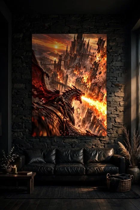 Fall of the Citadel — Dark Fantasy Tapestry