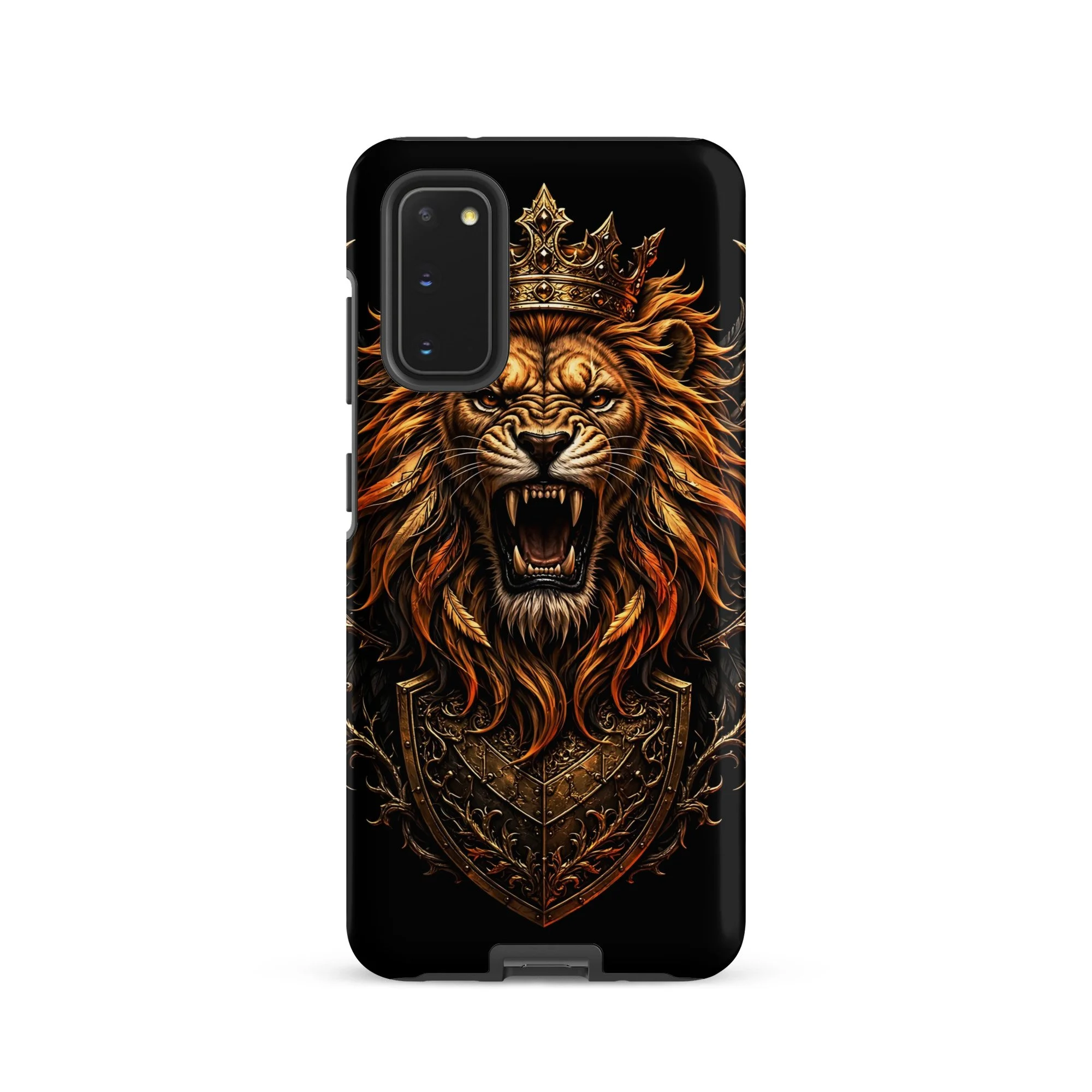 Lionheart Crest — Crowned Lion Tough Case for Samsung