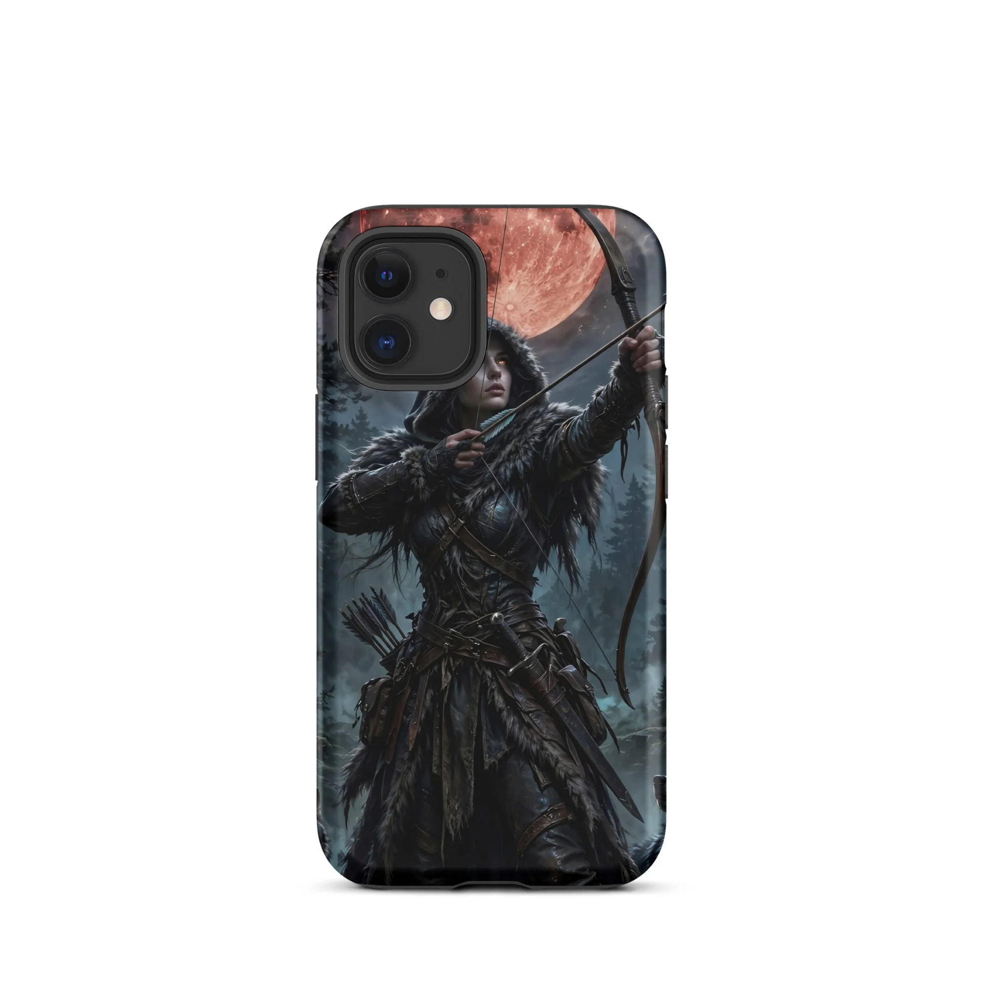 Bloodmoon Archer — Huntress Tough Case for iPhone