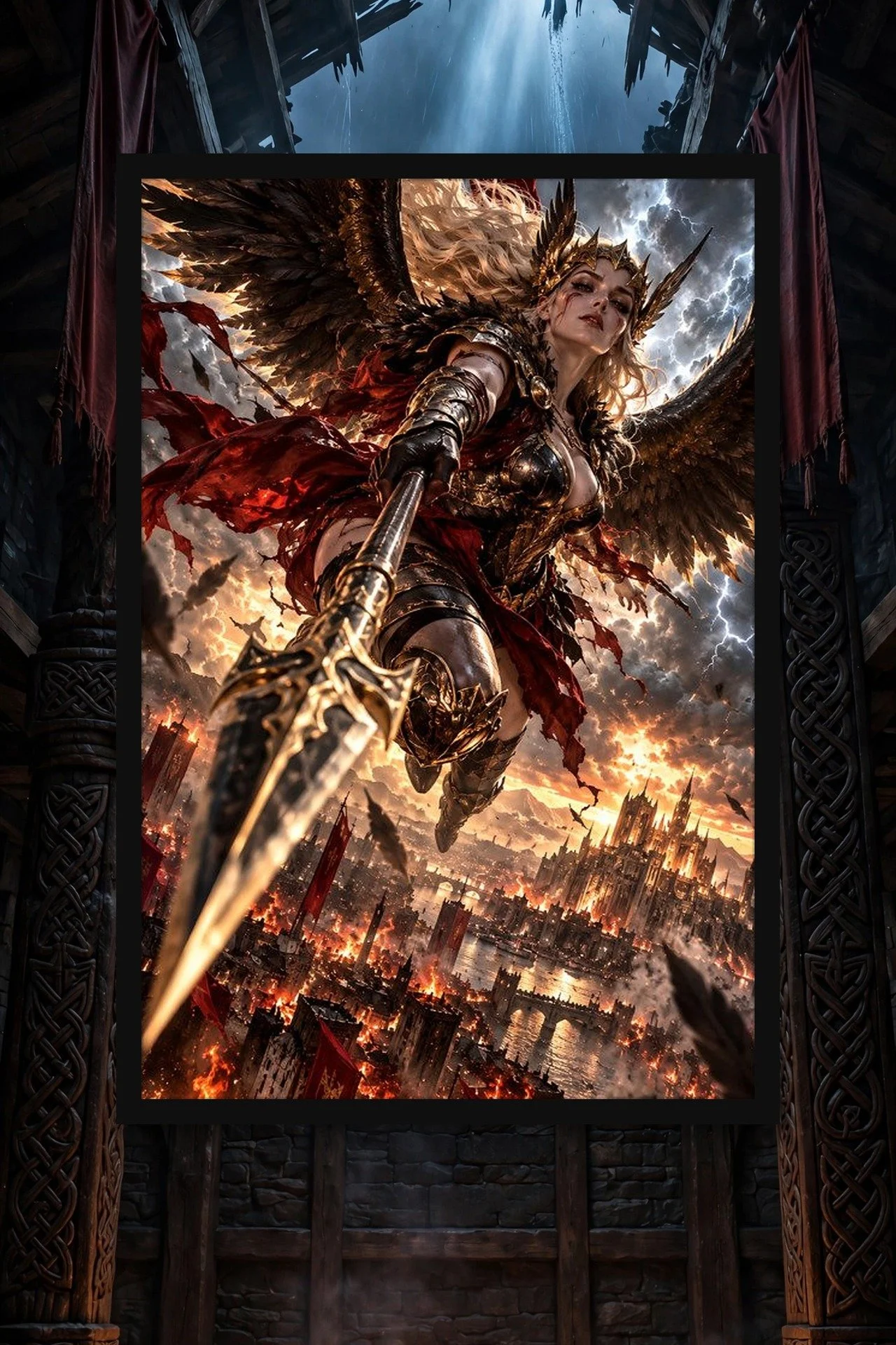 Valkyrie's Wrath — Dark Fantasy Poster