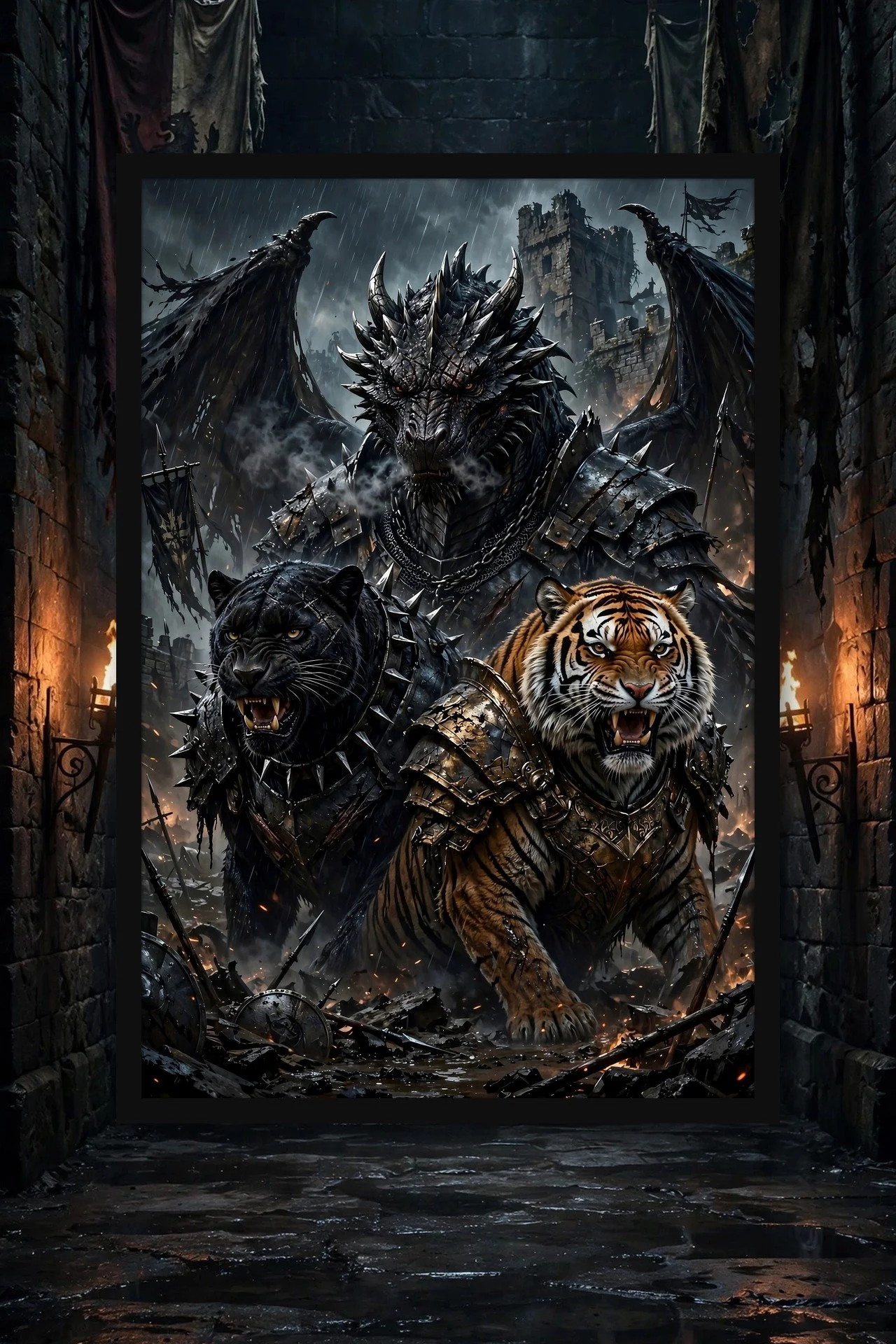 War Pack — Dark Fantasy Framed Poster