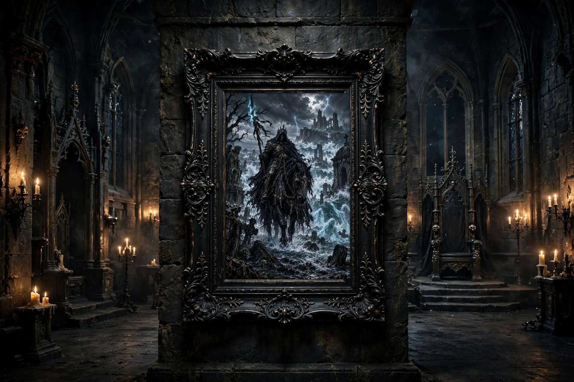 Death Knight — Pale Rider dark fantasy poster by Lionheart Art