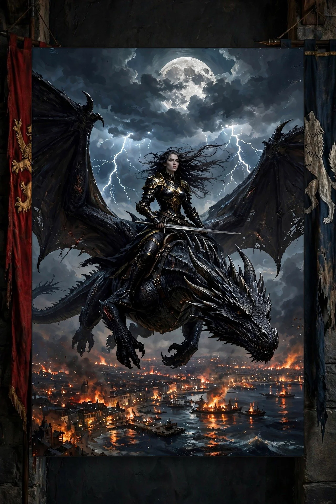 Storm Queen — Dark Fantasy Canvas
