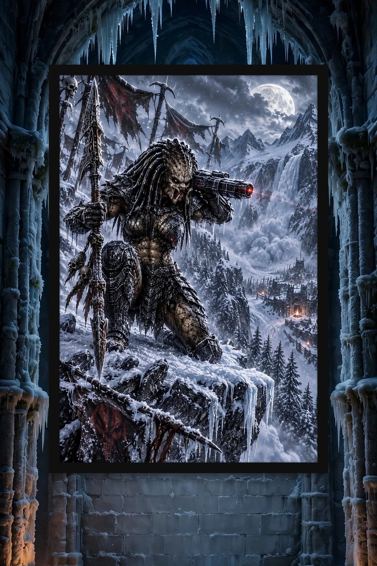 Frost Predator — Dark Fantasy Poster