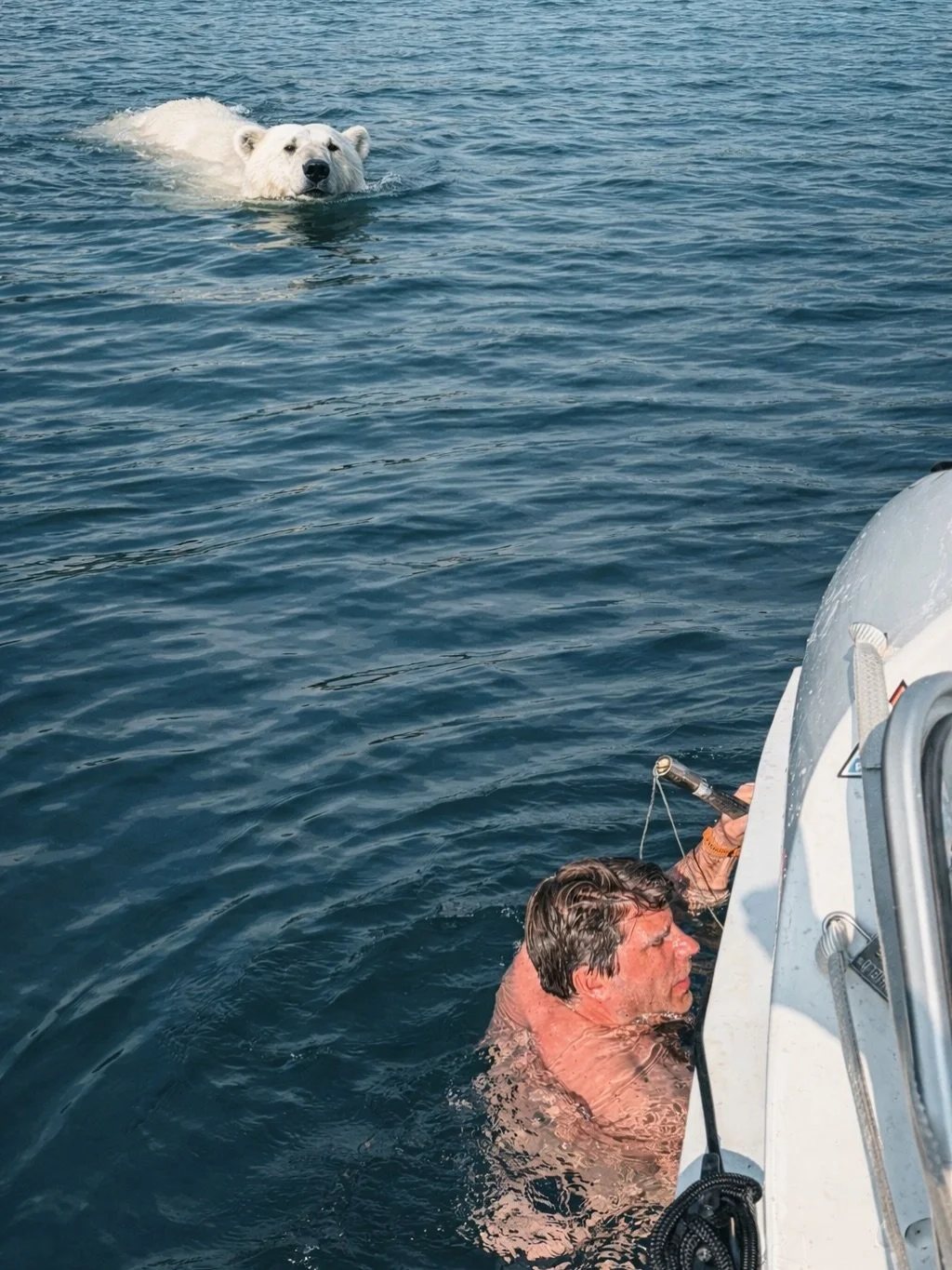 Save Flo from the polar bear and sponsor us! You&rsquo;ll find the link in our bio. And swipe for some impressions from our last training weekend. 

#fyp #rowing #arcticrow #adventure