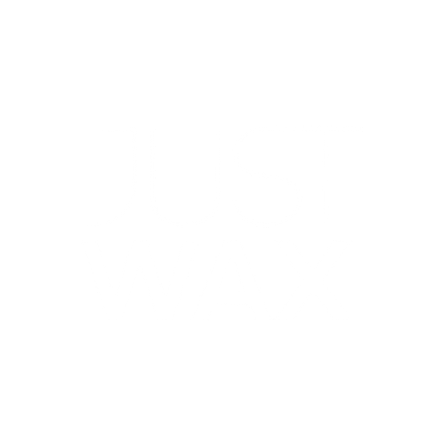 A logo with the words 'JUST WAX' in black and gray text on a white background.