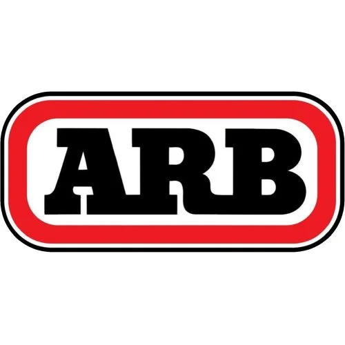 Logo de la marca ARB en colores rojo, negro y blanco.