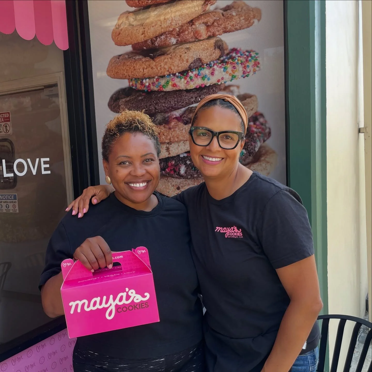 August is Black Business month and I'm highlighting innovators and supporters who challenge the status quo and put community at the forefront of their mission. Maya Madsen, founder of @mayascookiessandiego is a dear friend, Fresh Glass supporter, and