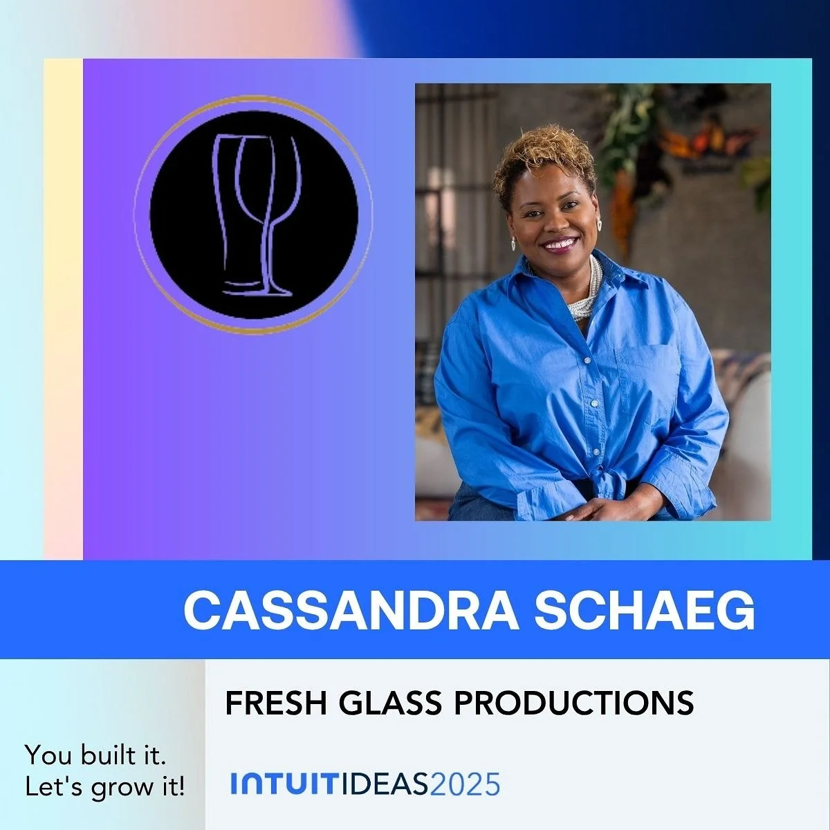 From an idea to an opportunity, Fresh Glass Productions has officially joined the Intuit IDEAS Program! Over the next 12 months, I will work with @intuit to grow smarter, scale faster, and connect deeper with our community in San Diego. Let&rsquo;s g