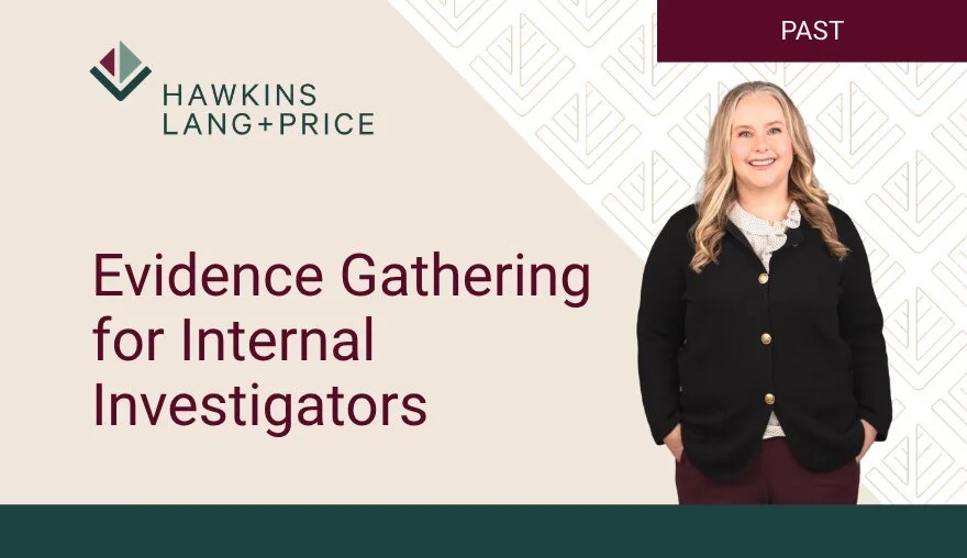 Evidence gathering for internal investigators webinar card