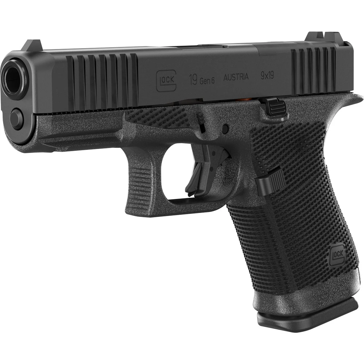 Glock 19 Gen 6 9mm Luger 4.0" BBL (3)15RD Mag ORS Black