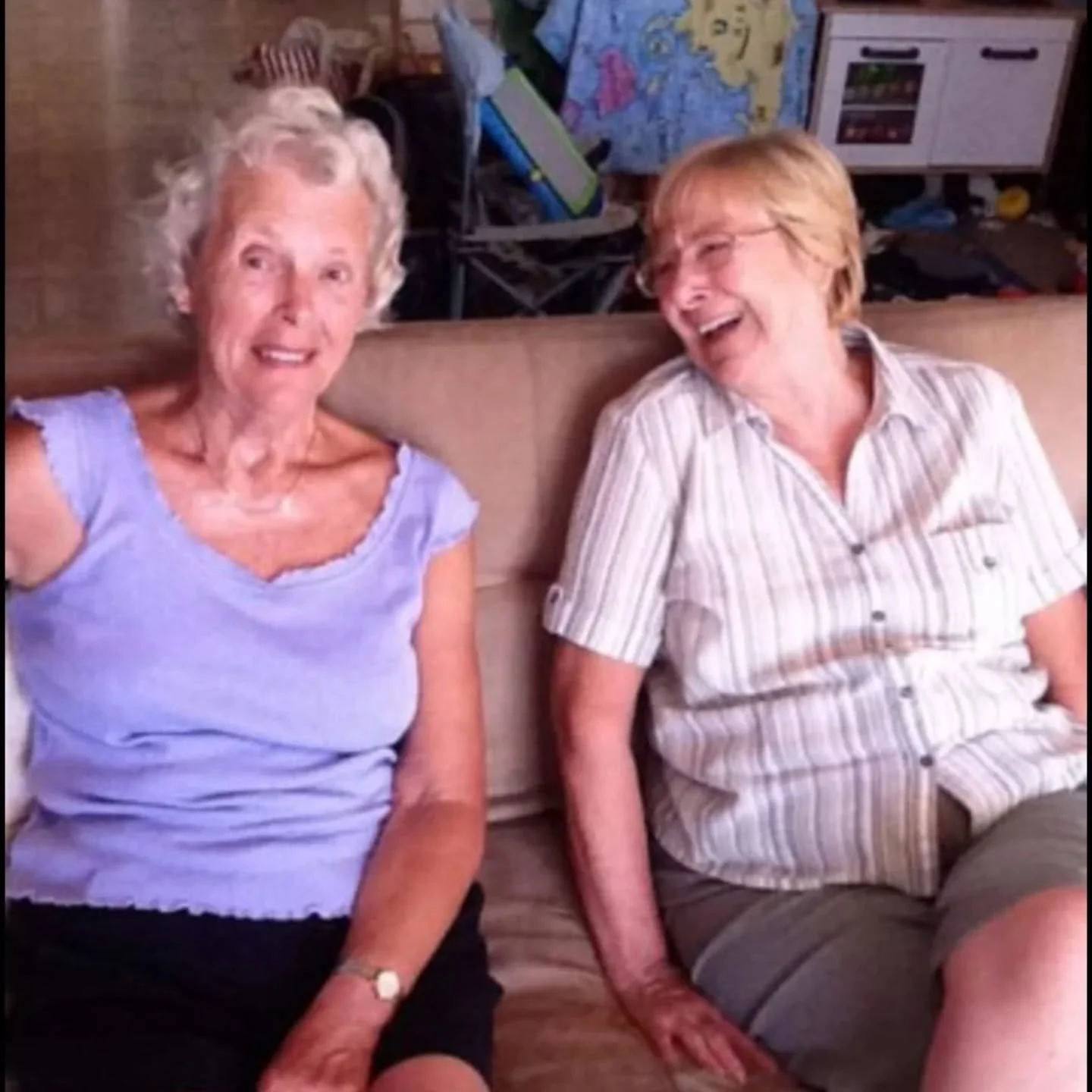 This photo is of 2 of my inspirations. They approached their Grandparenting roles very differently, neither of them were "Old" or "Seniors". 

A few years ago (give or take 25yrs 🫠 ) I asked one of my Nans how old she felt, she s