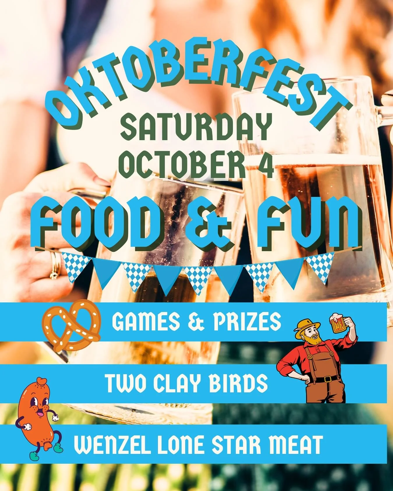 🍺🎉 Prost, y&rsquo;all! The Green Canoe in Hico is turning into a Bavarian Biergarten for Oktoberfest on Saturday, October 4 &mdash; and you&rsquo;re invited!

📍 Where: The Green Canoe (downtown Hico next to the Merc) 
🕚 When: 11 am &ndash; 4 pm (