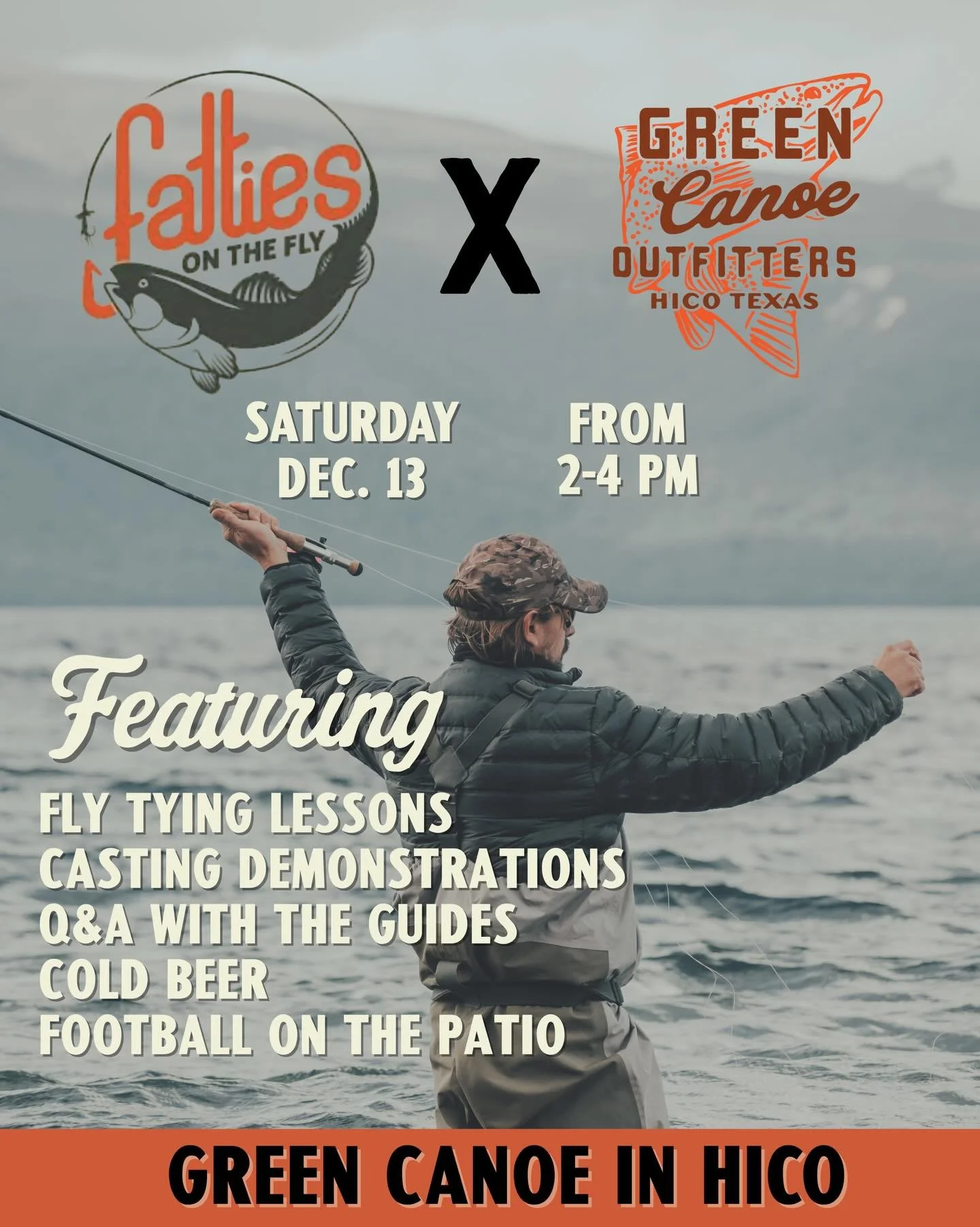Join Ben Tabor and his guides from Fatties on the Fly for an afternoon on the patio! 🎣