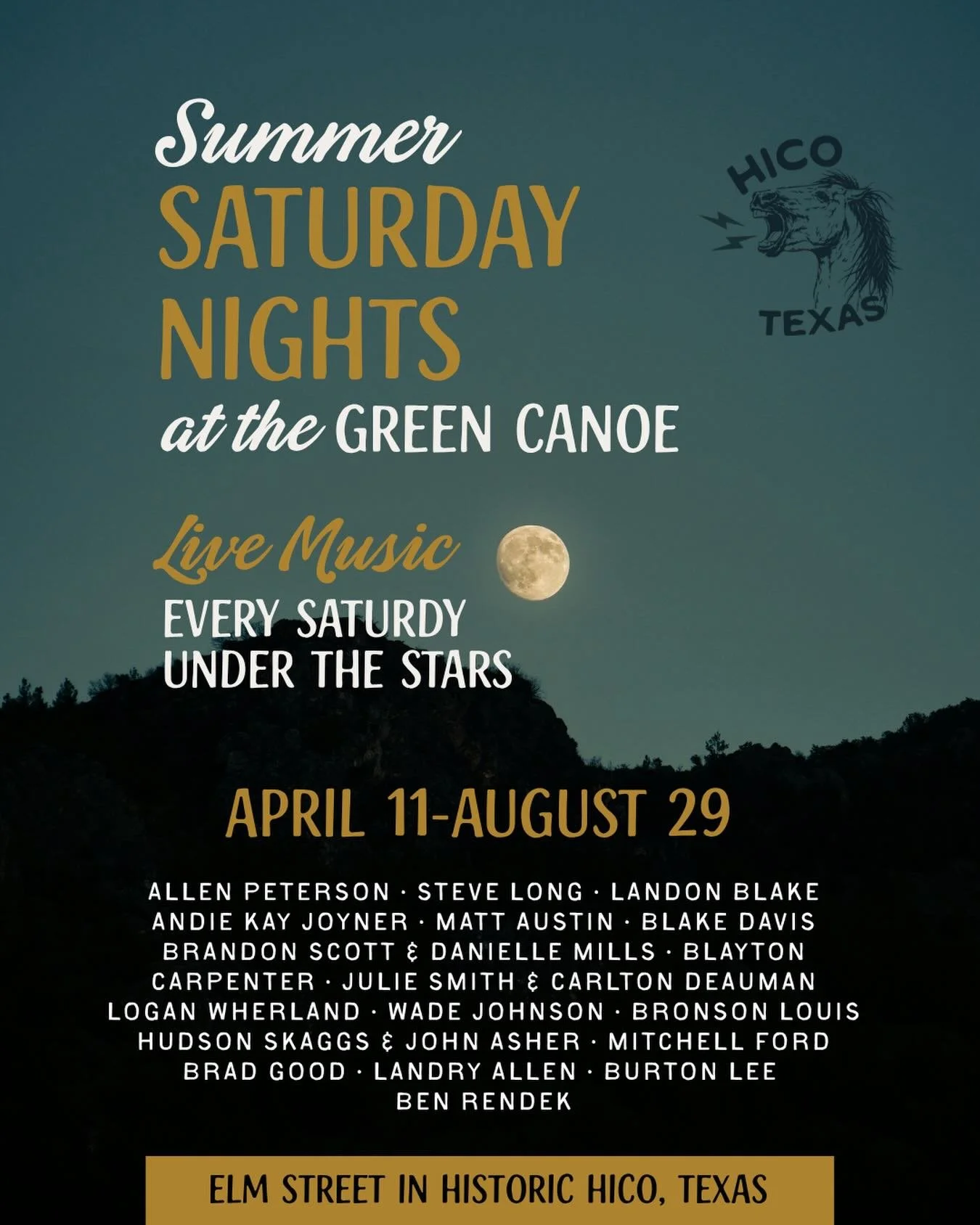 Let&rsquo;s keep the music going all summer long 🎸 Full schedule coming soon 🛶