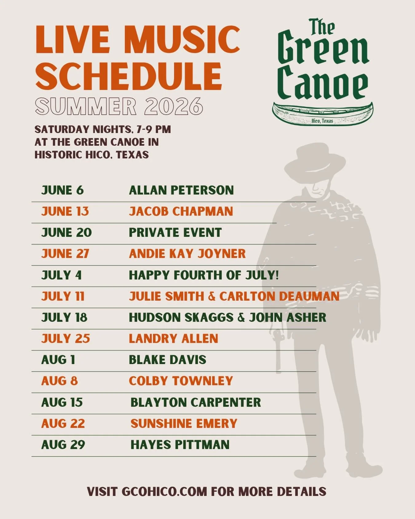 Summer music schedule just dropped! 🎸