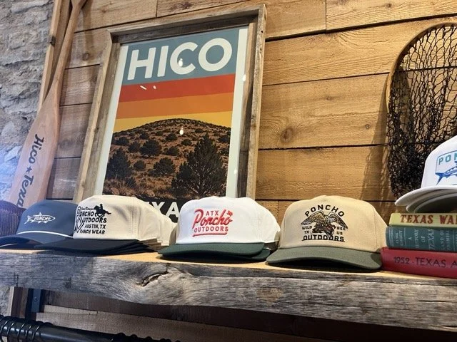 hats on a shelf in hico tx