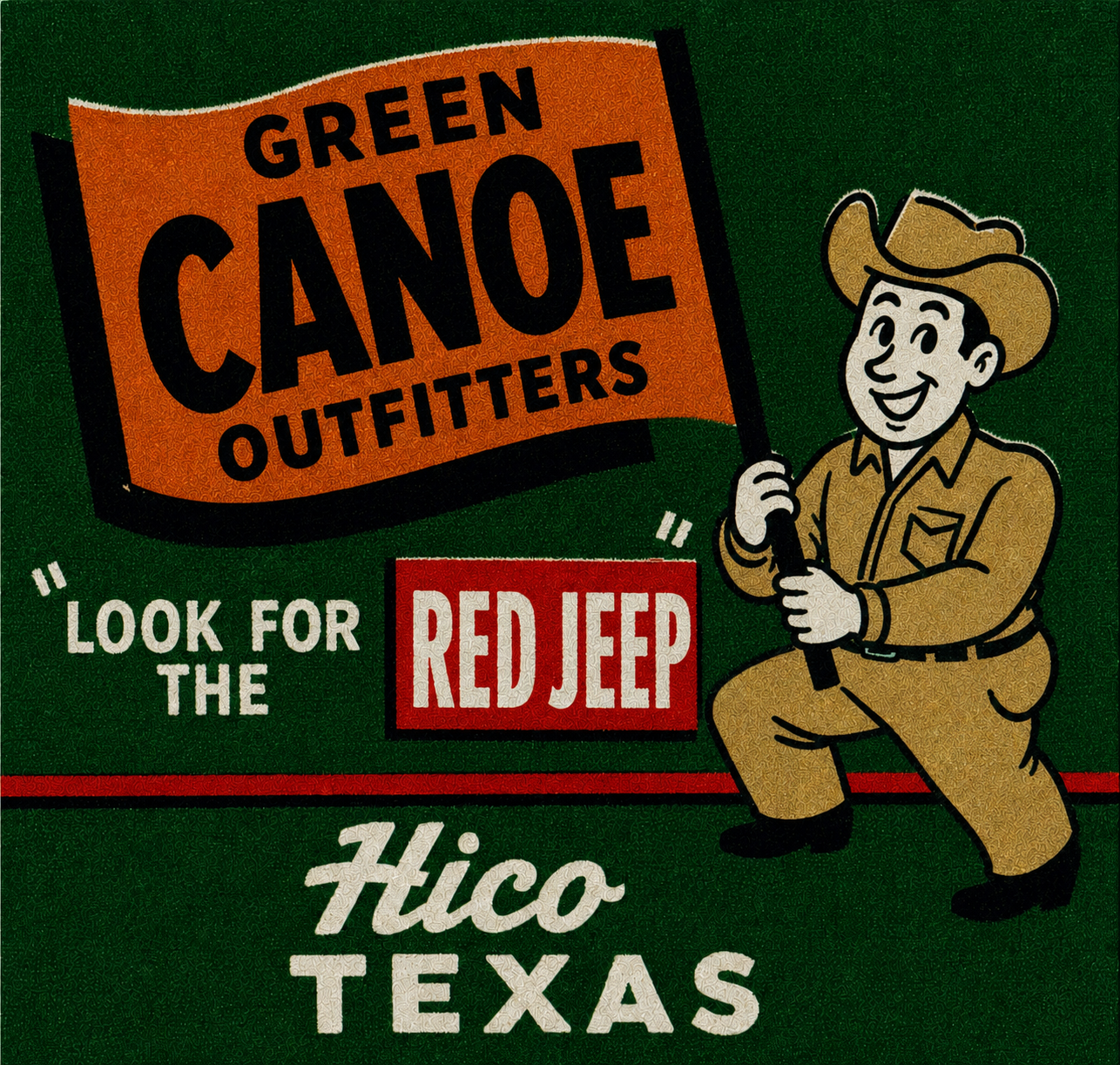 logo for green canoe outfitters