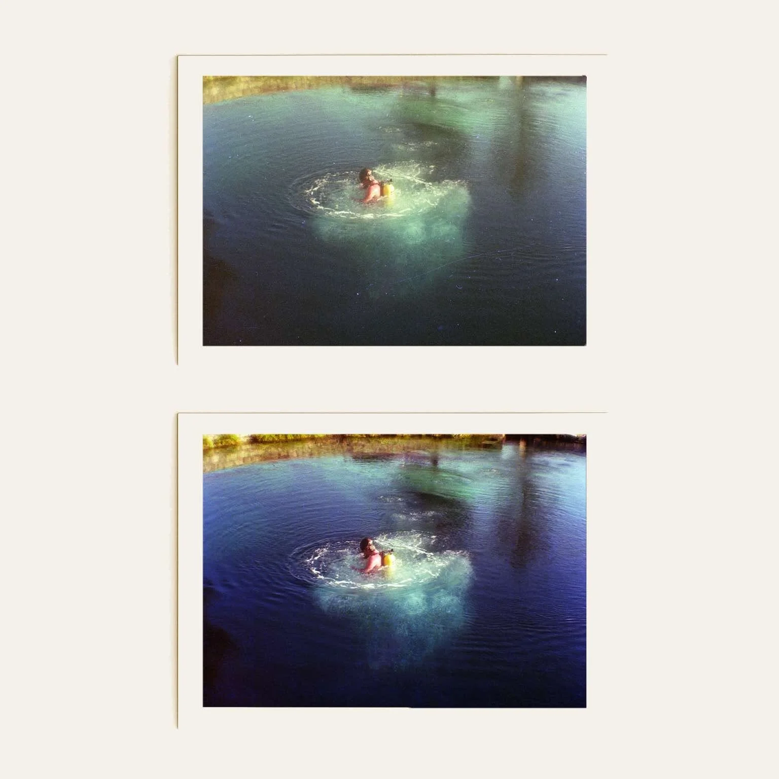 Example of professional photo restoration with faded, scratched original image restored to clear detail