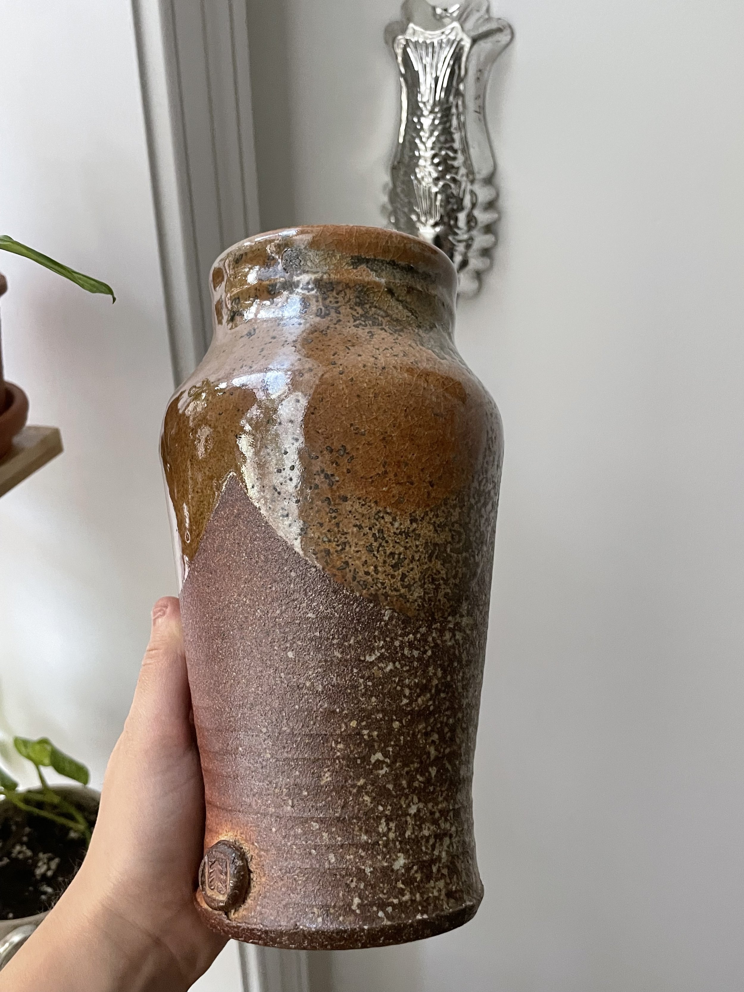 Large Vase with Tree Stamp