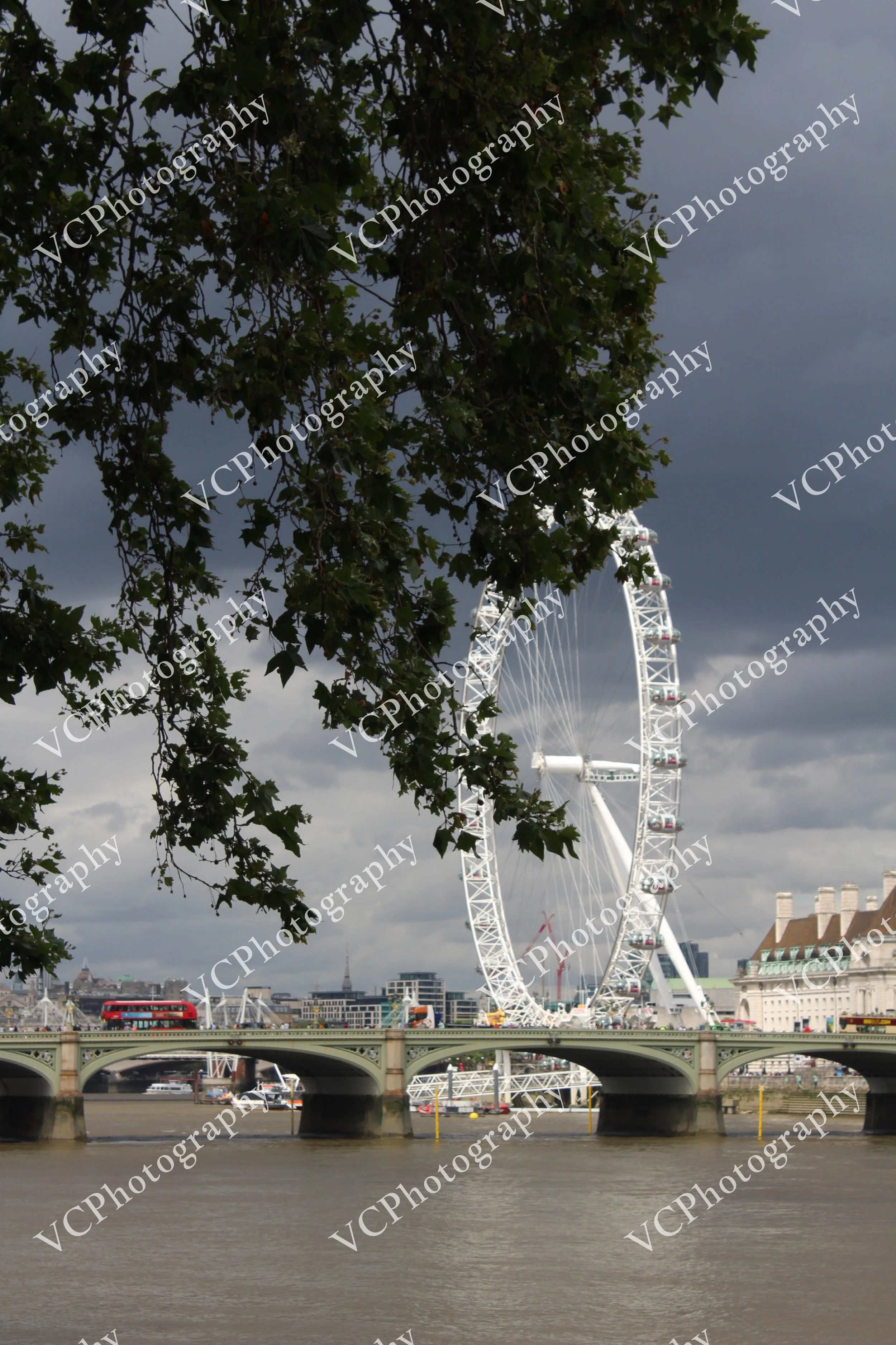 Draped on the London Eye
