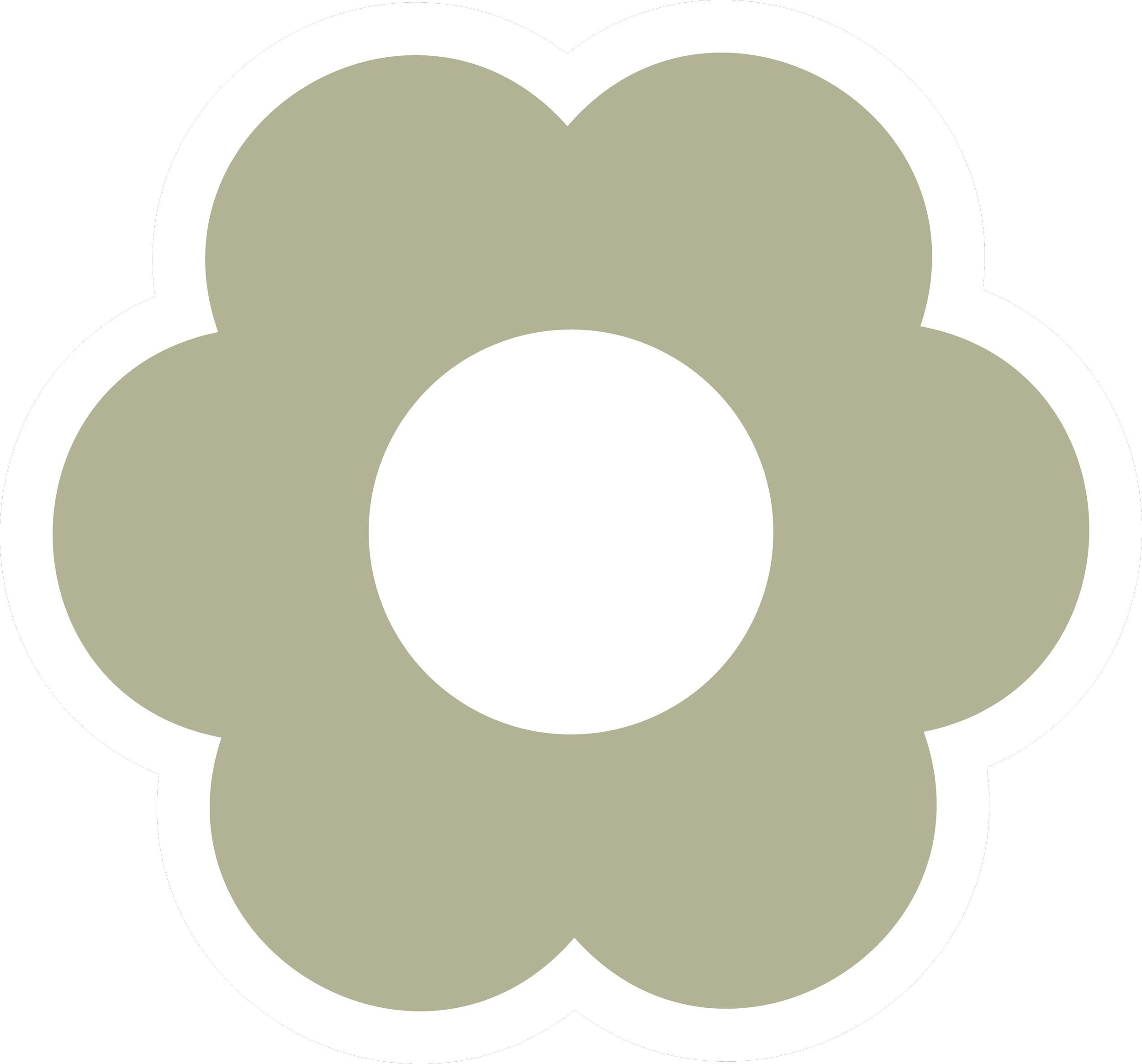 Graphic illustration of a sequence of three steps in a process, represented by overlapping circles with text inside, encased in a larger dotted circle, on a black background.
