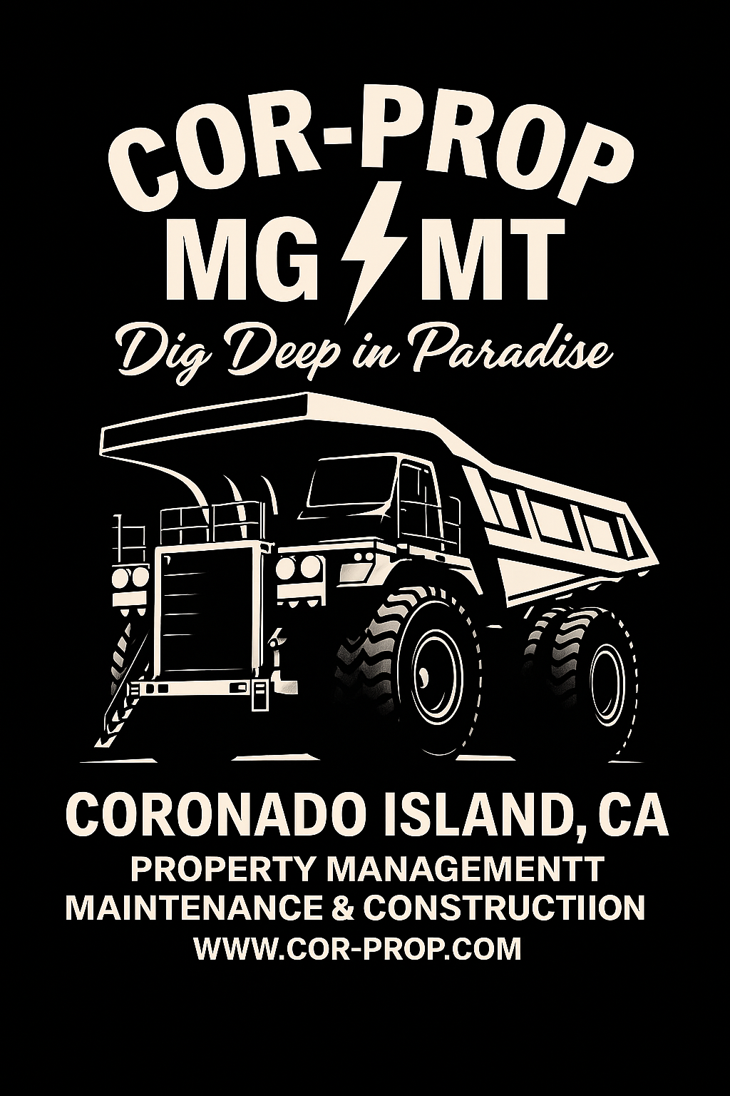 Cor-Prop Tractor Logo Detailed Dark White on Black.PNG