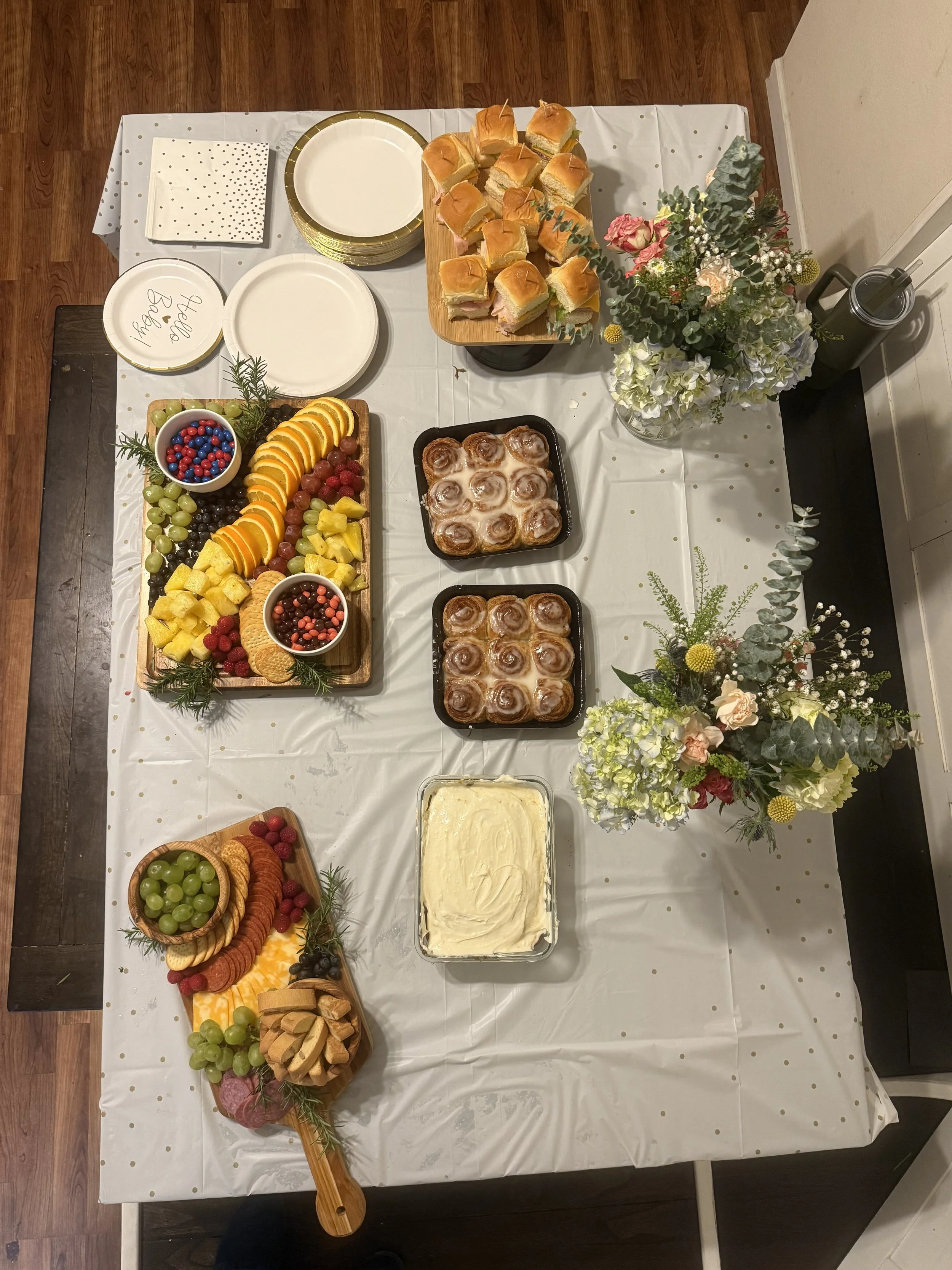 food at baby shower