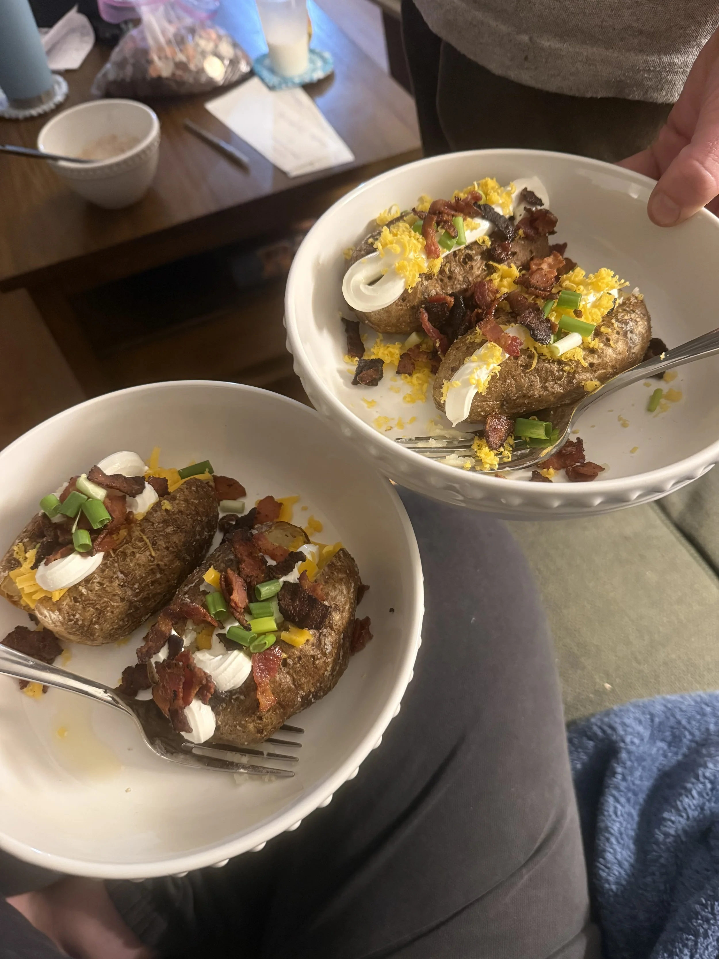 Baked Potatoes for Dinner!