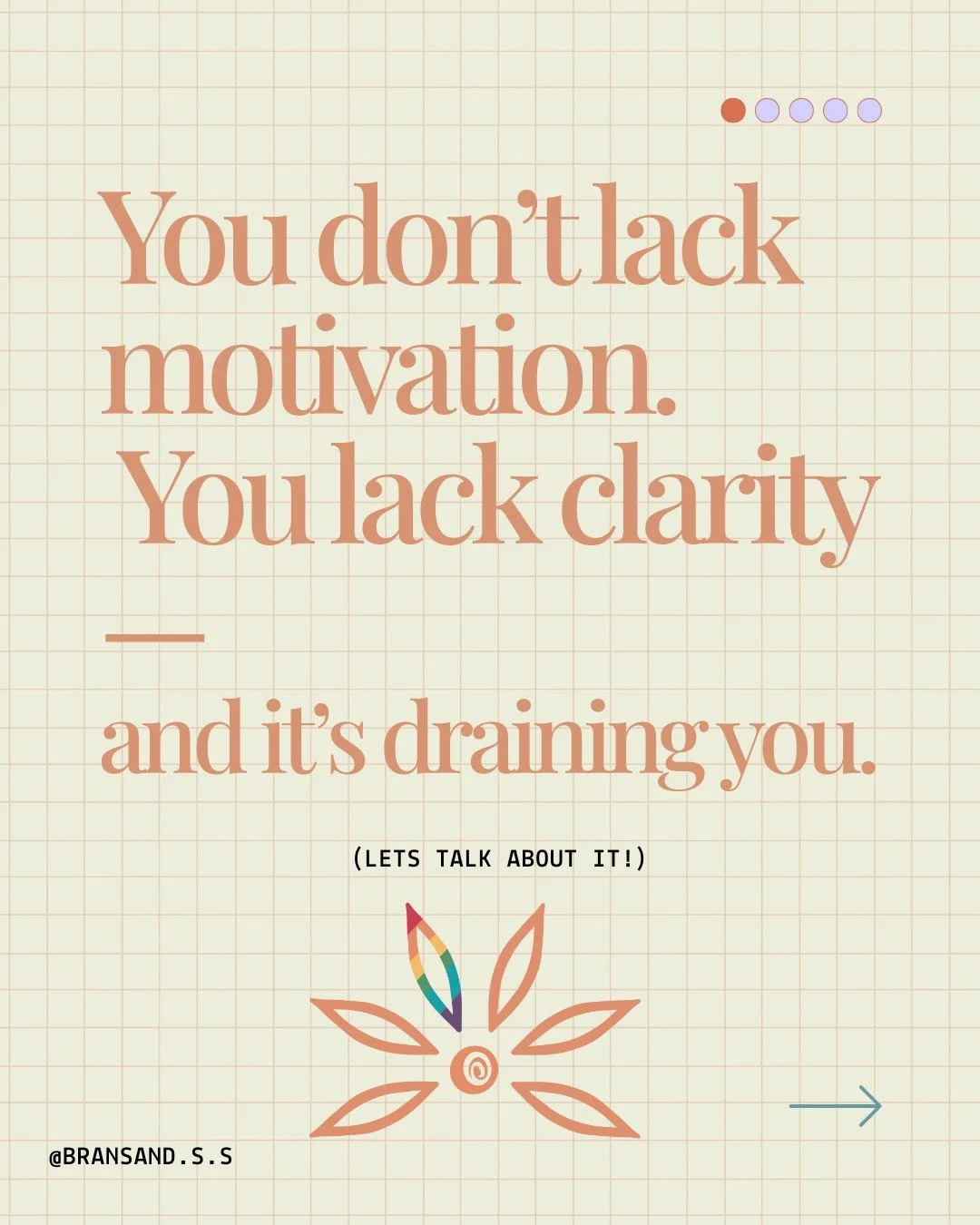 You don&rsquo;t lack motivation &mdash; you lack clarity.
And that kind of mental noise is exhausting.

This carousel is for the high-drive, high-capacity people who feel drained by chaos and over-carrying.
Clarity isn&rsquo;t about doing more. It&rs