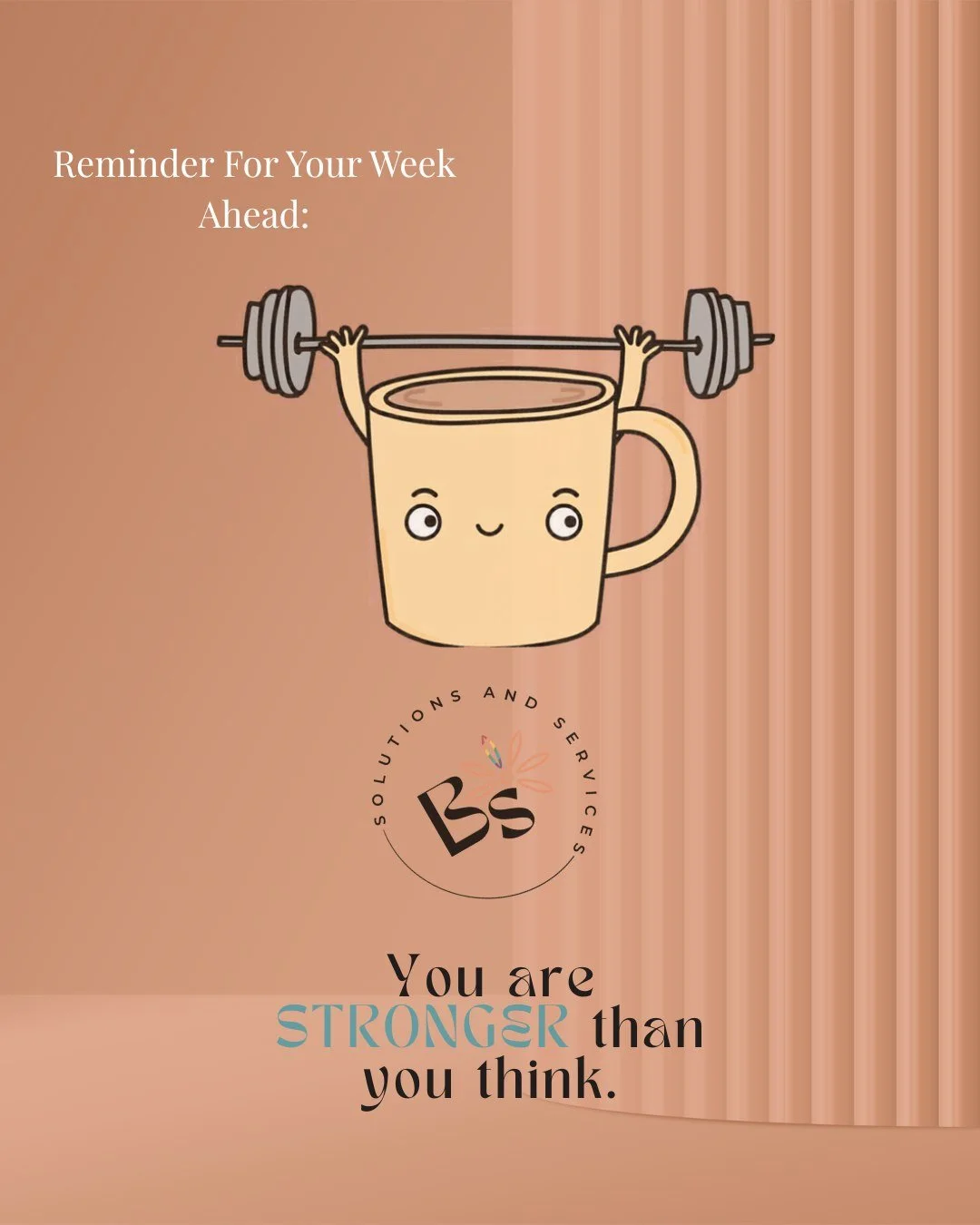 A little reminder for your week ahead:

You don&rsquo;t have to have everything together to move forward.

Strength doesn&rsquo;t always look like pushing harder.
Sometimes it looks like showing up&hellip; even when it&rsquo;s difficult.

You are str