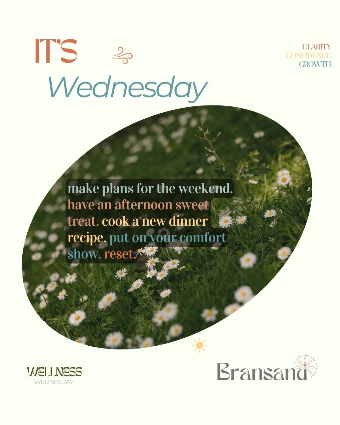 Wednesday reminder: you don't need a reason to take care of yourself.
Make the plans. Eat the treat. Watch the show. Cook something new.
Reset &mdash; on purpose.
What's on your self-care list today? Drop it below 👇

🔗 Ready to reset more than just