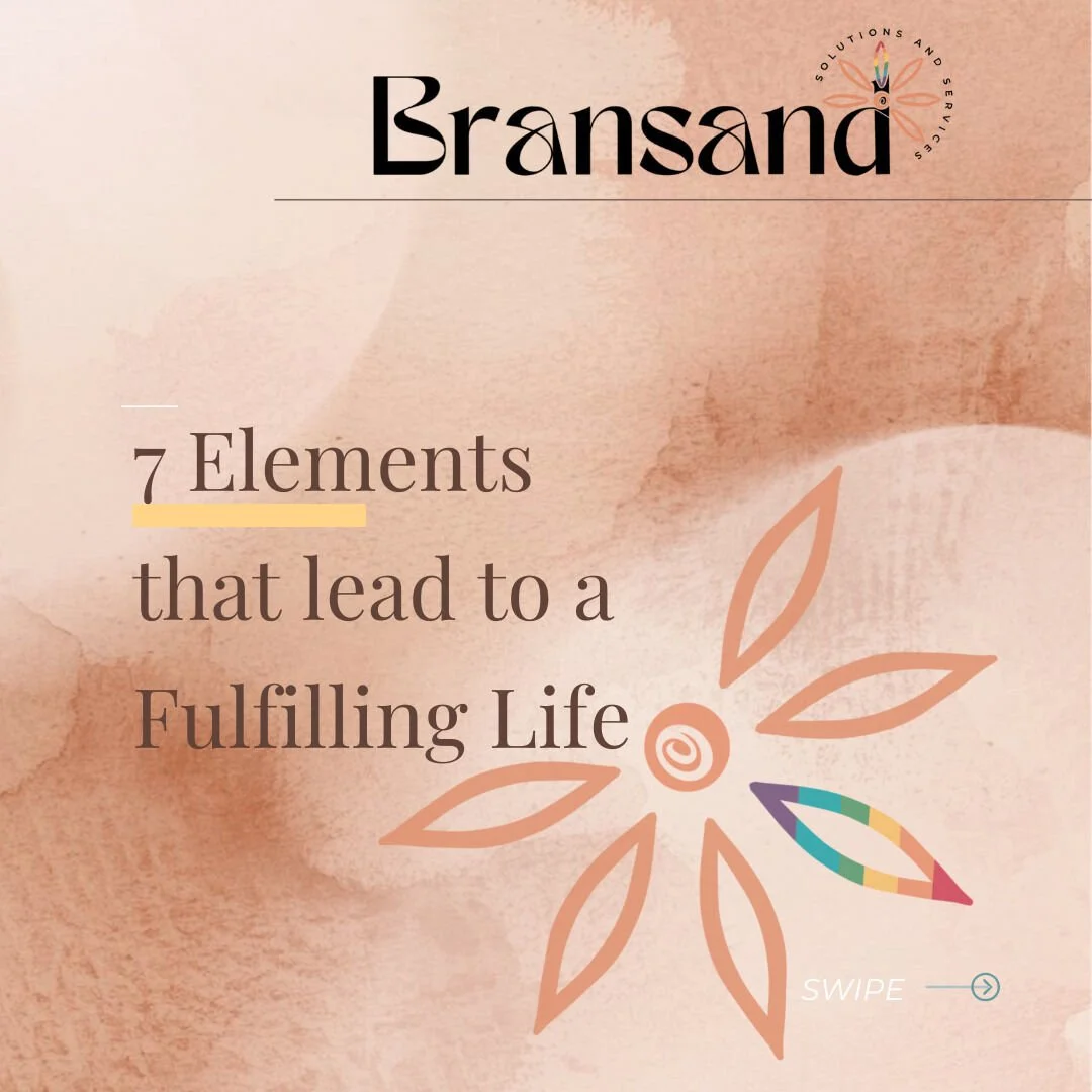A fulfilling life isn't an accident. It's built &mdash; one element at a time.
Self-awareness. Growth mindset. Wellness. Trust. Connection. Habits. Self-compassion.
Which one hit closest to home for you? Drop the number below 👇

#BransandSolutionsAn