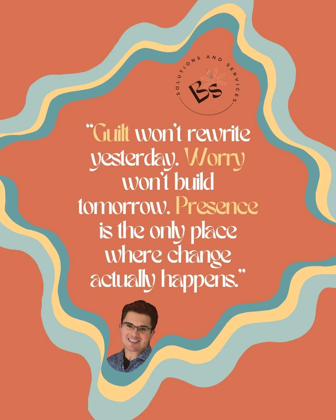 Carrying guilt about the past won't change it.
Worrying about the future won't build it.
The only place change actually happens is right here. Right now. 💛
Show up for this moment &mdash; it's the only one that's real.

Ready to stop carrying what's