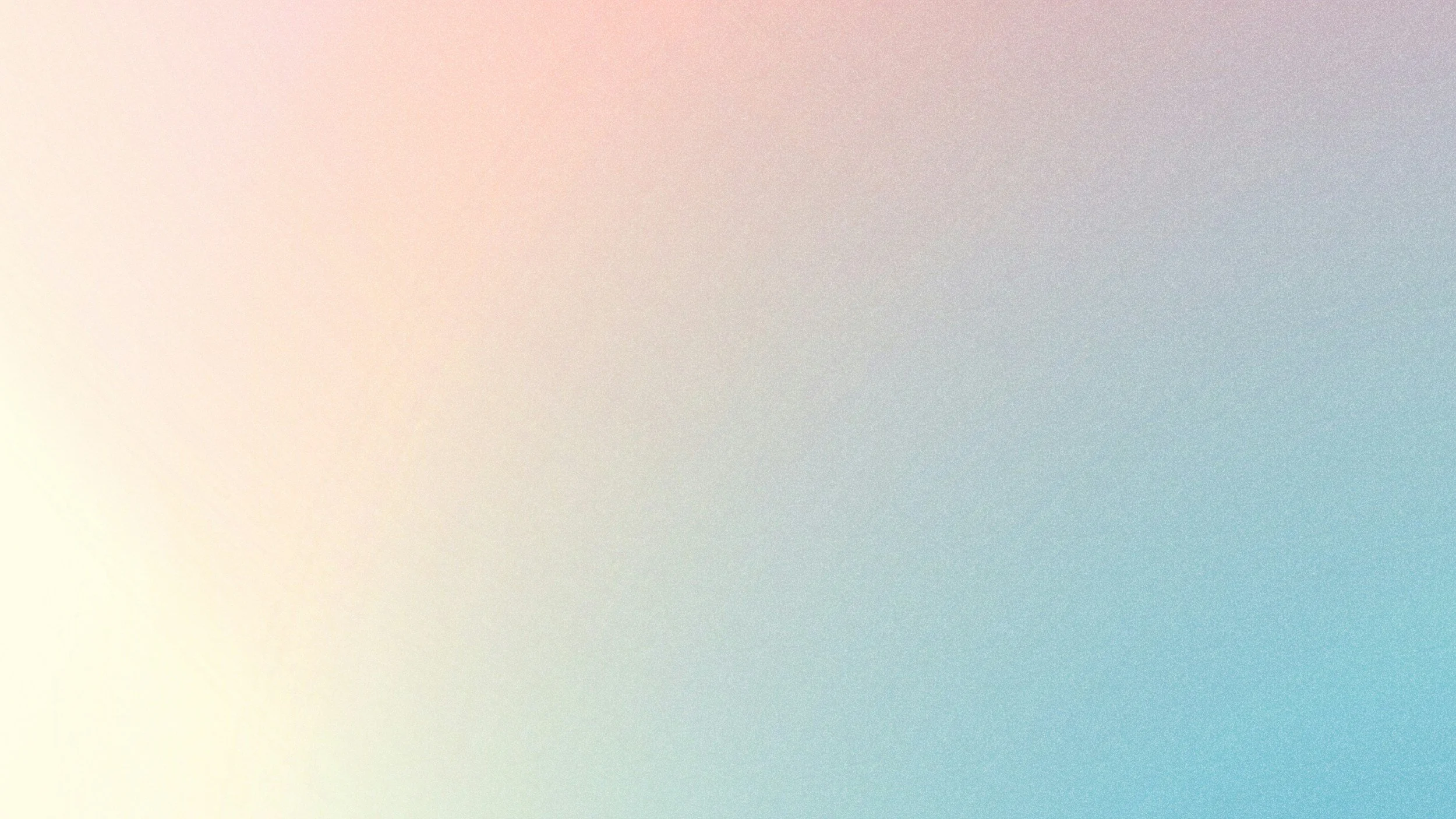 A smooth gradient background transitioning from light beige to soft pink, light blue, and turquoise.