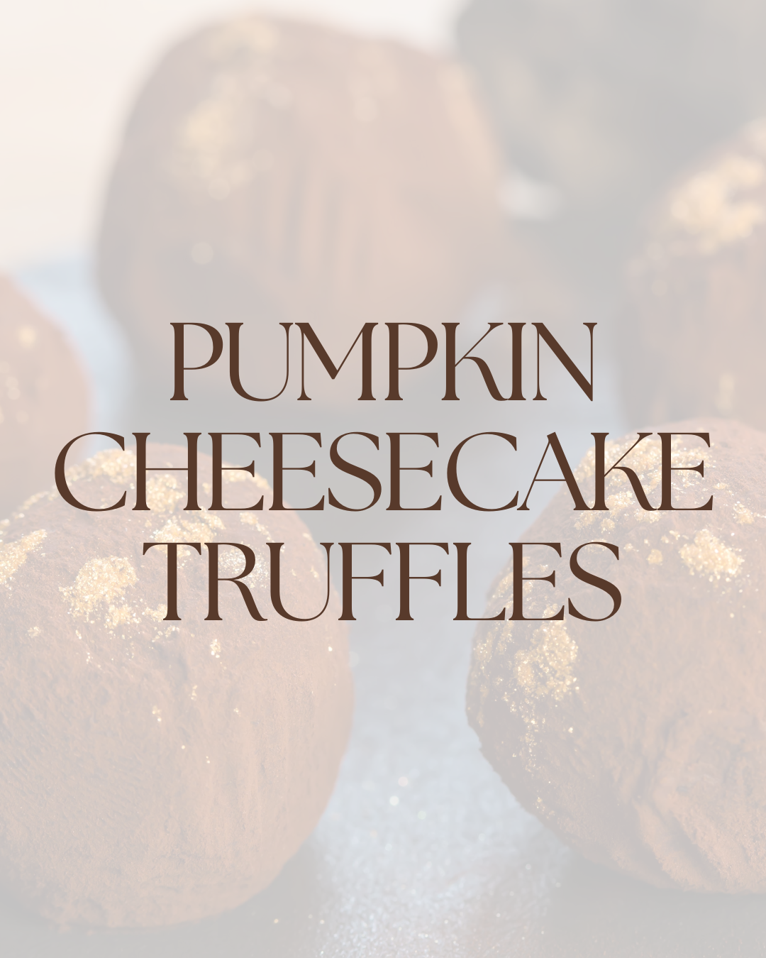 The Palmetto Plate: Pumpkin Cheesecake Truffles (No Bake) 