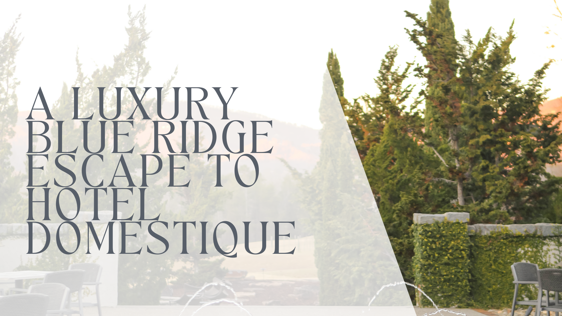 A Stay at Hotel Domestique: A Luxury Blue Ridge Mountain Getaway in Travelers Rest, South Carolina