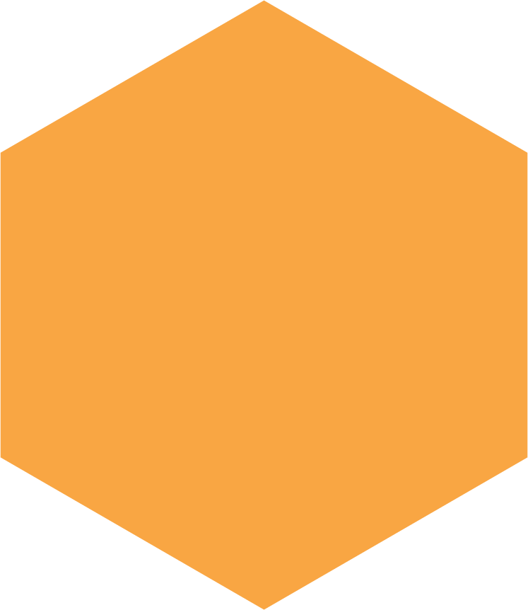 Orange hexagon shape