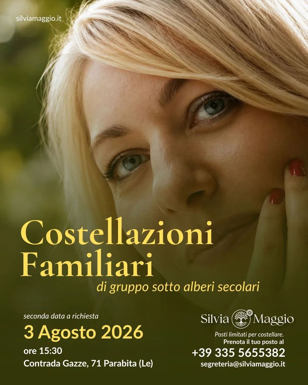 Costellazioni Familiari di gruppo sotto alberi secolari – Nuova data a Parabita