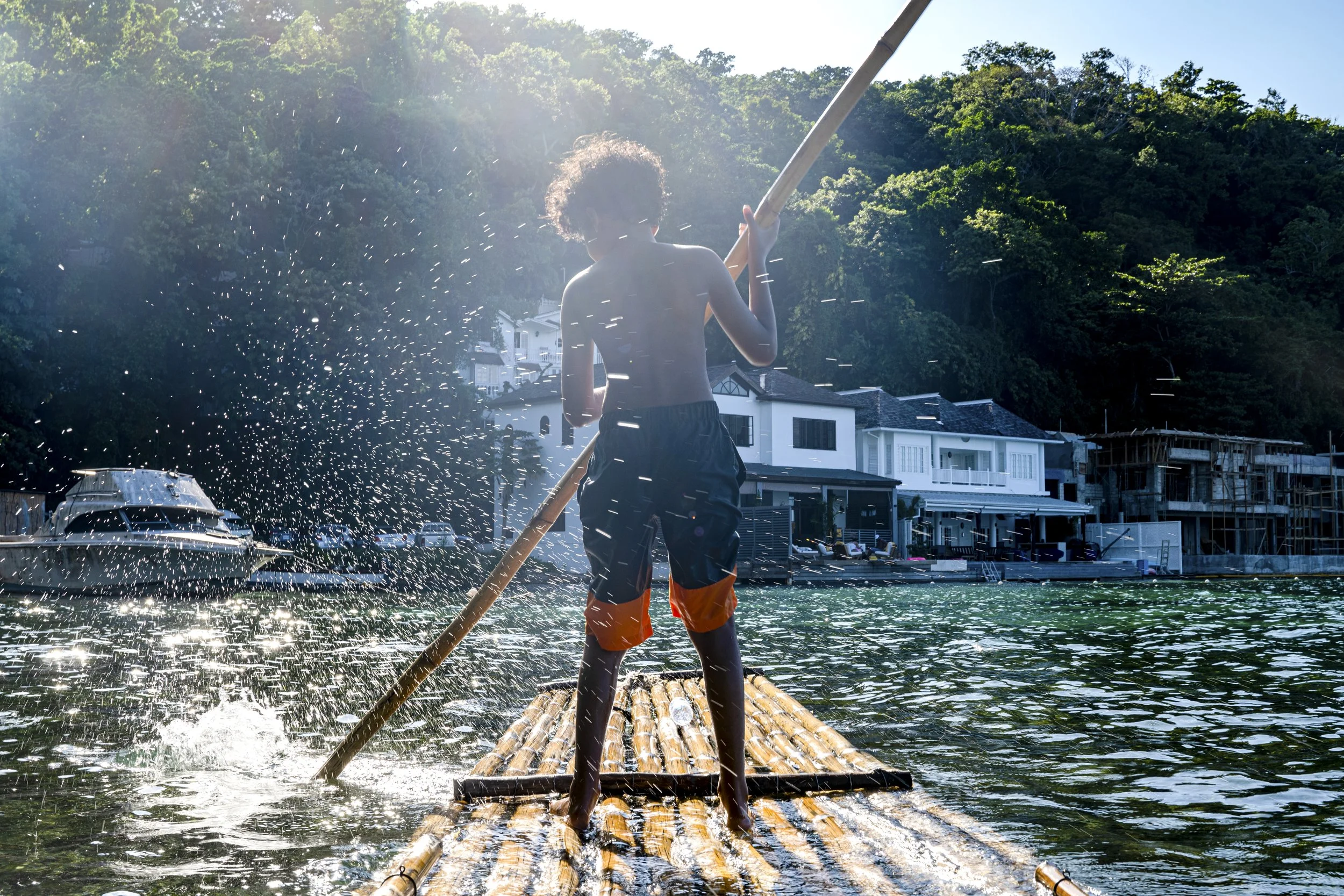 Rafting on Jamaica's famous river, Rio Grande. Photo taken by TCB.