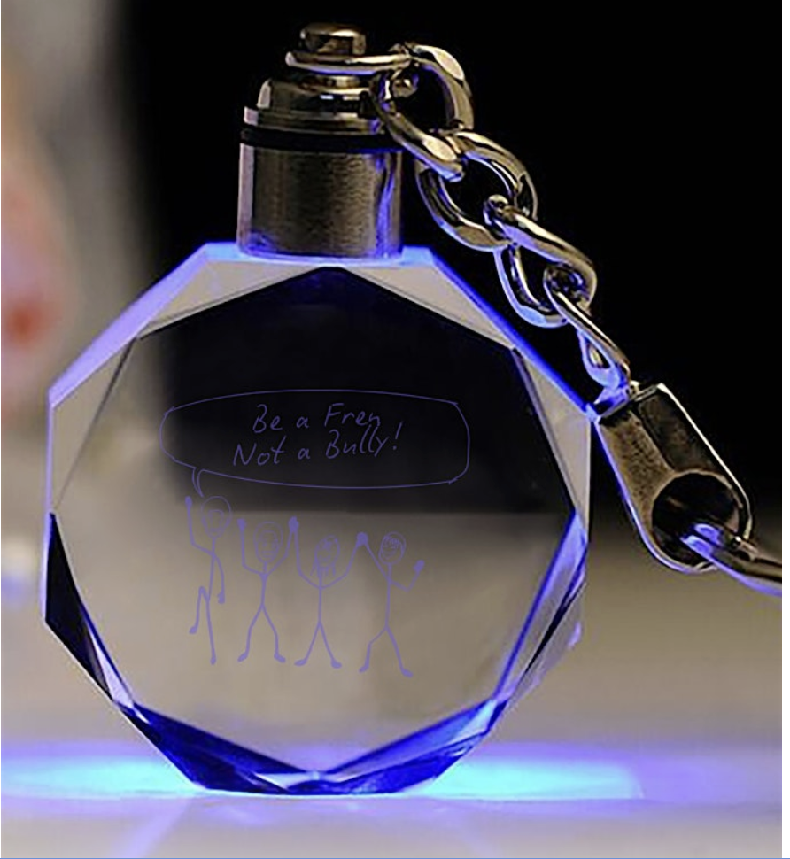 Be A Fren Not A Bully Light it Up Key Chain