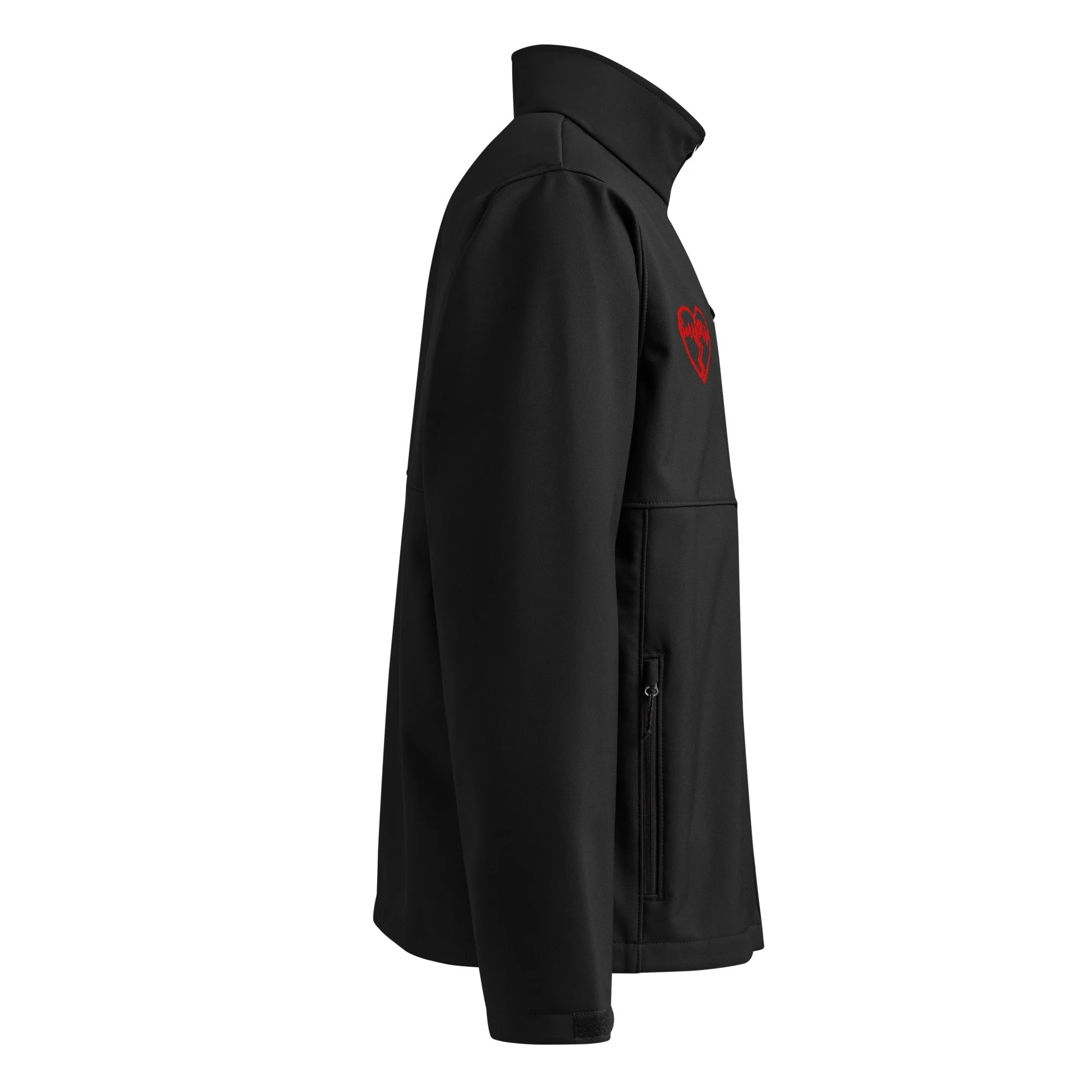 Blue And Red SM Columbia soft shell jacket