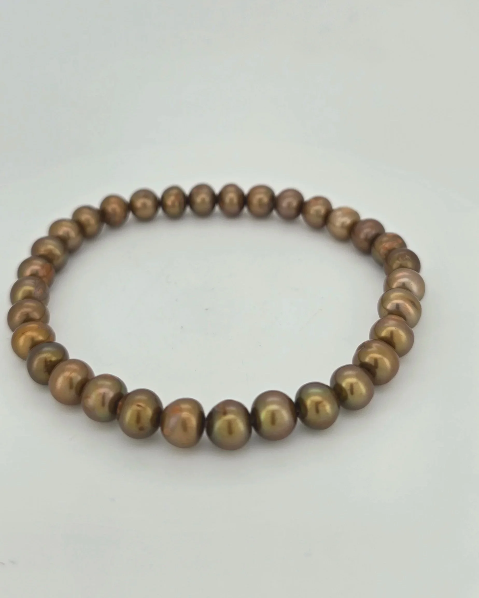 Bronze Pearl Bracelet