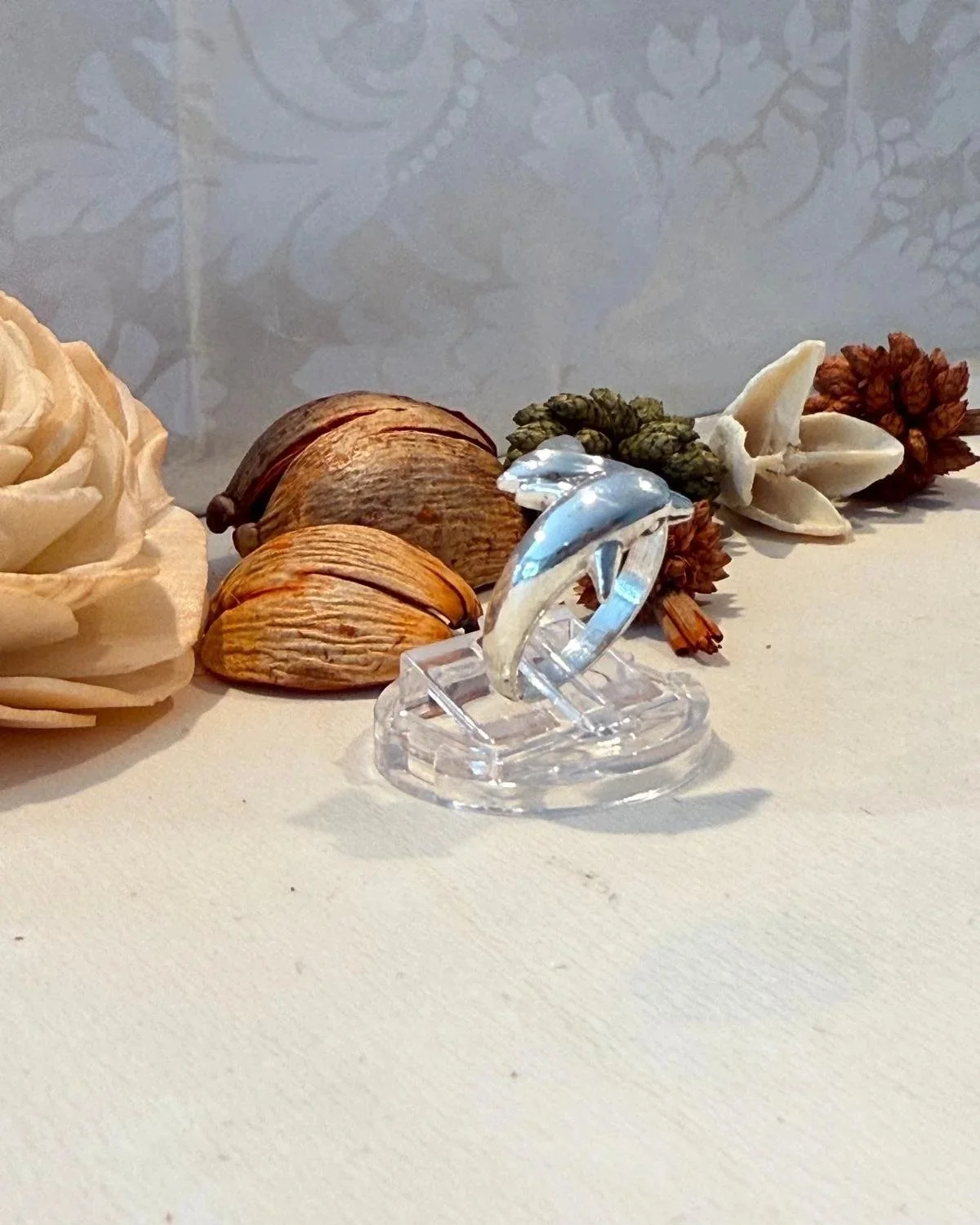 Silver Dolphin Ring