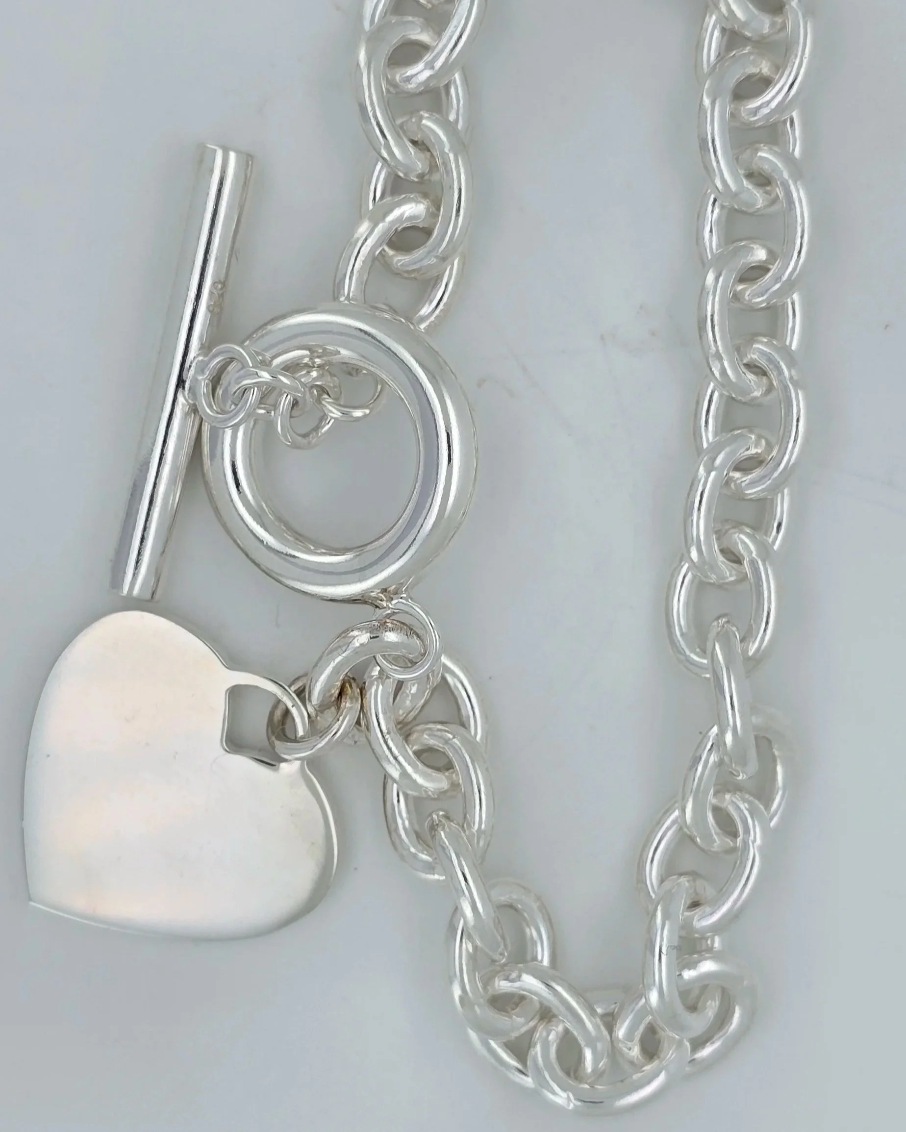 Sterling Silver Heart Bracelet