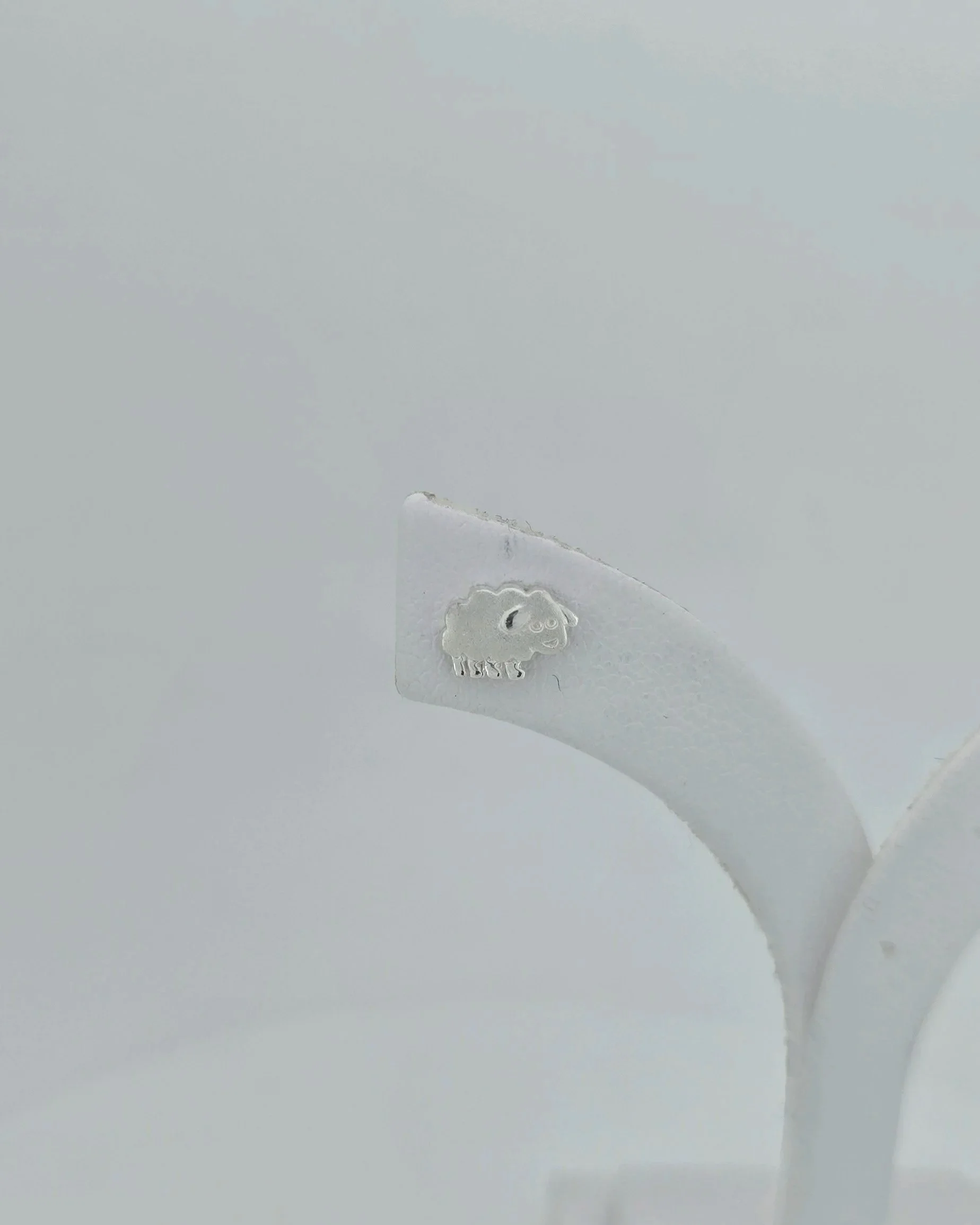 Sterling Silver Matt Finish Sheep Stud Earrings